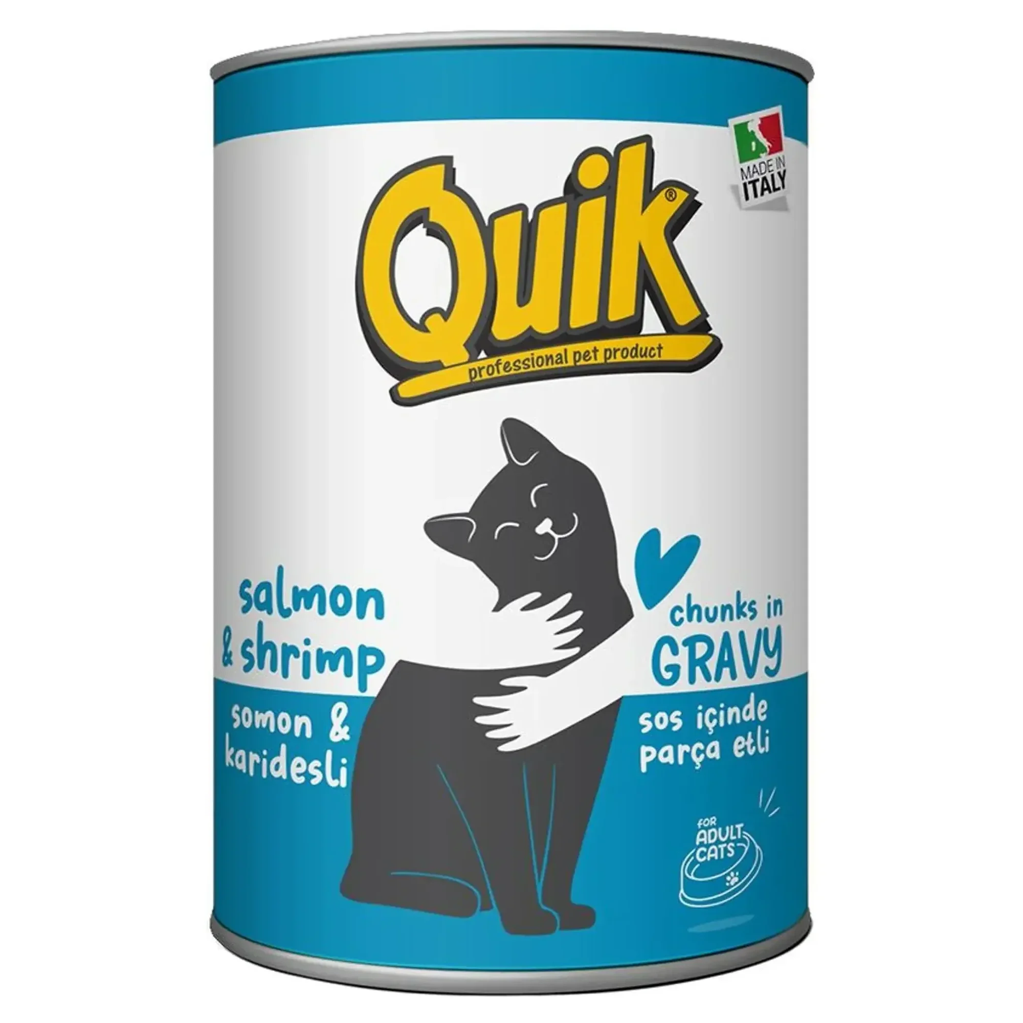 Quik Somon ve Karidesli Kedi Konservesi 415 G — Normal, 450 g — Görsel 3