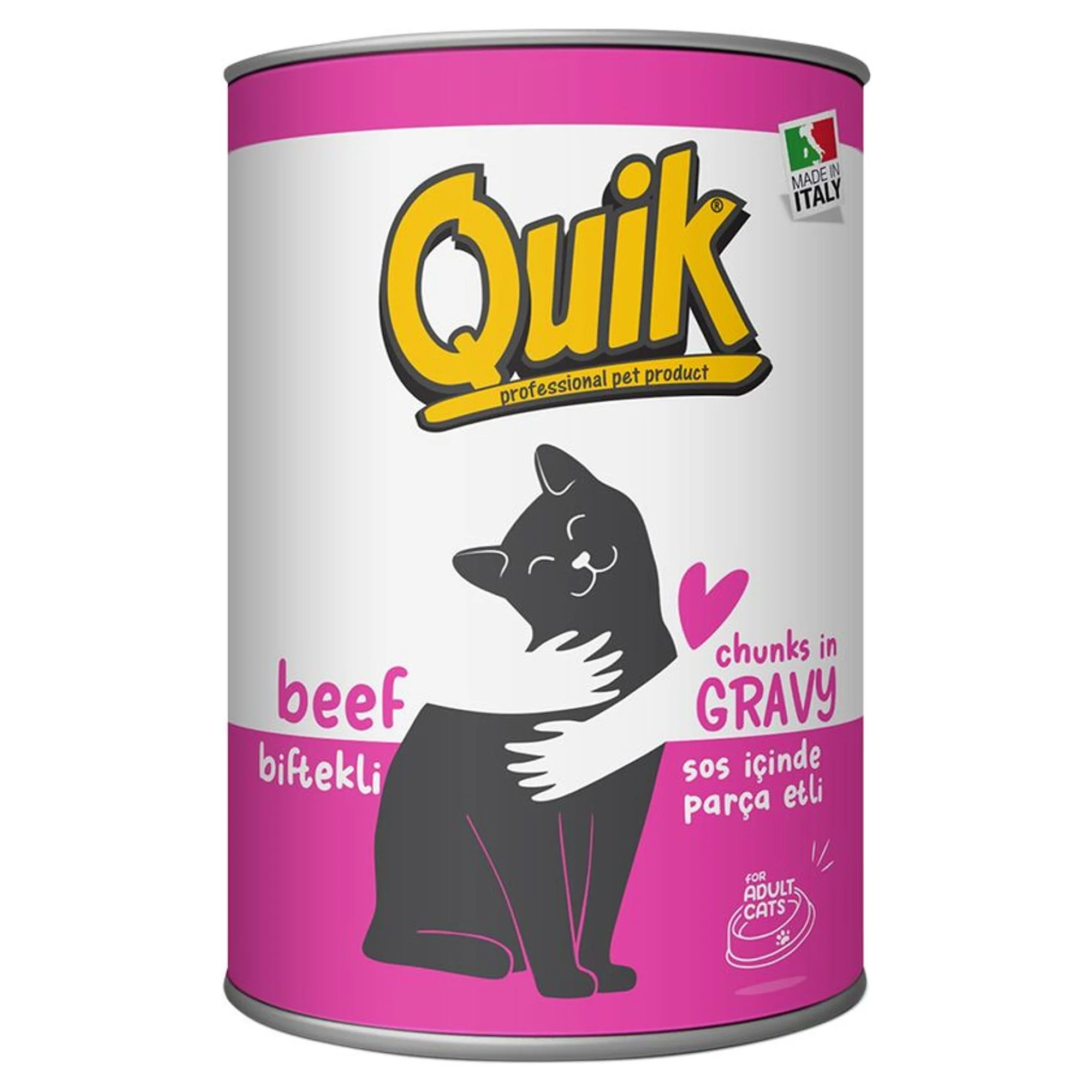 Quik Quik Biftekli Kedi Konservesi 415 G — Normal — Görsel 3