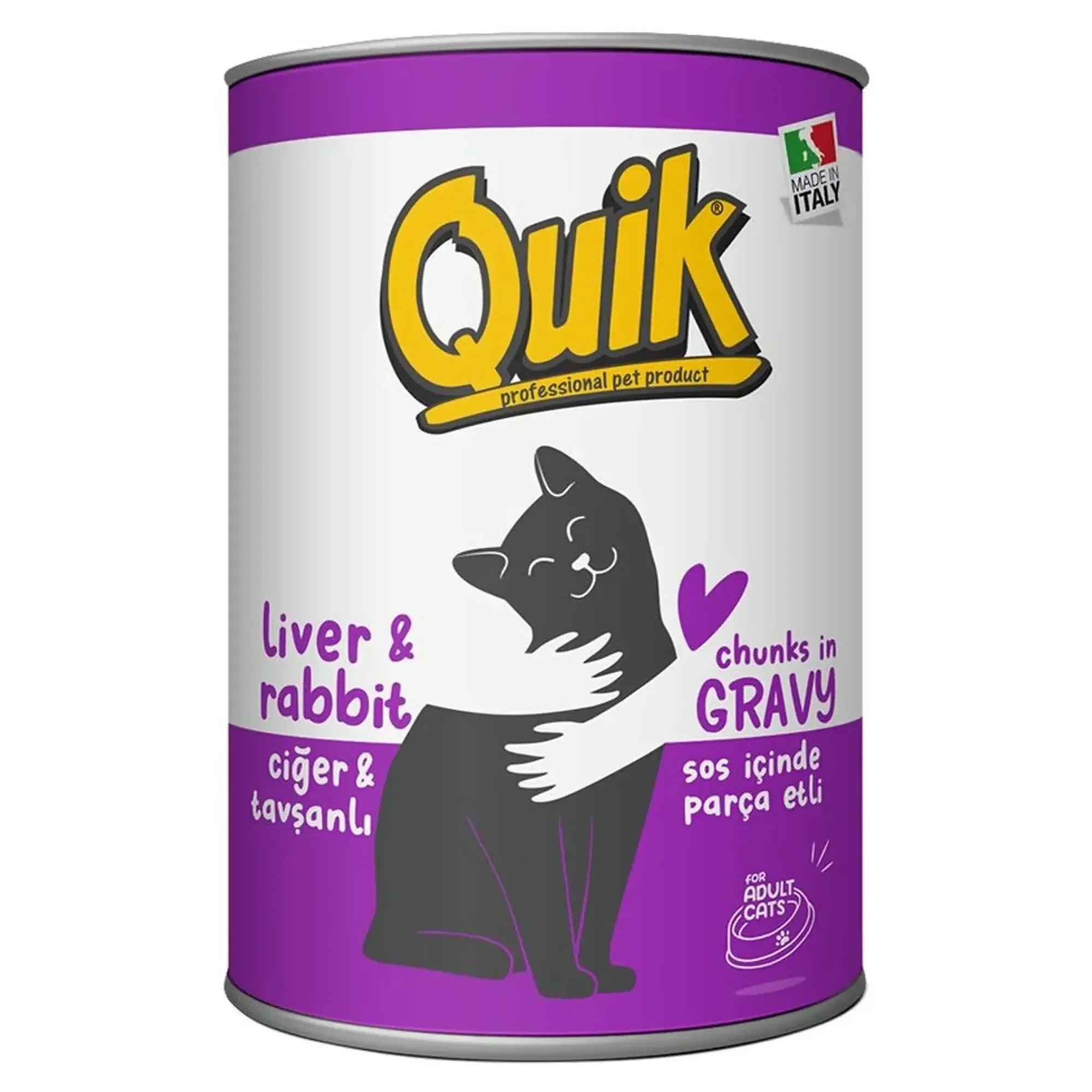 Quik Ciğerli ve Tavşanlı Kedi Konservesi 415 G — Normal, 450 g — Görsel 3