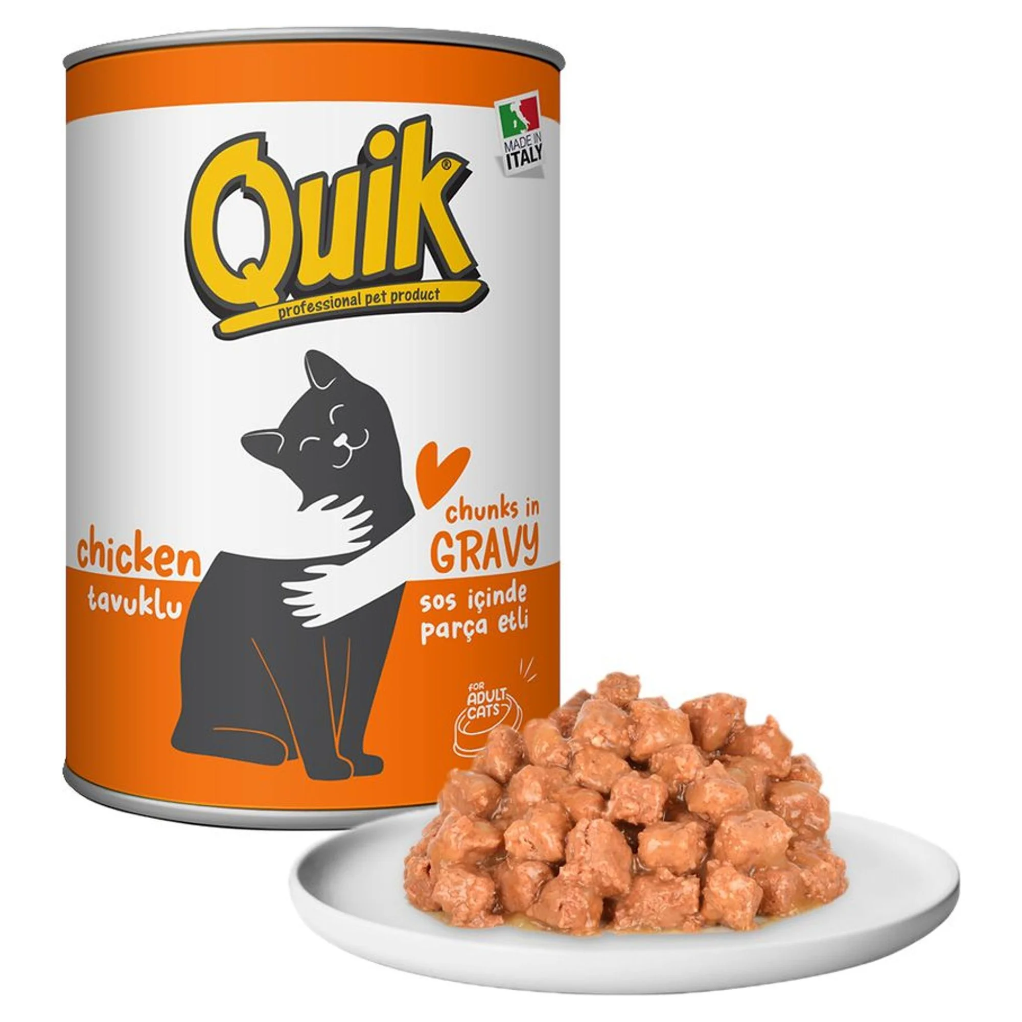 Quik Quik Tavuklu Yavru Kedi Konservesi 415 G