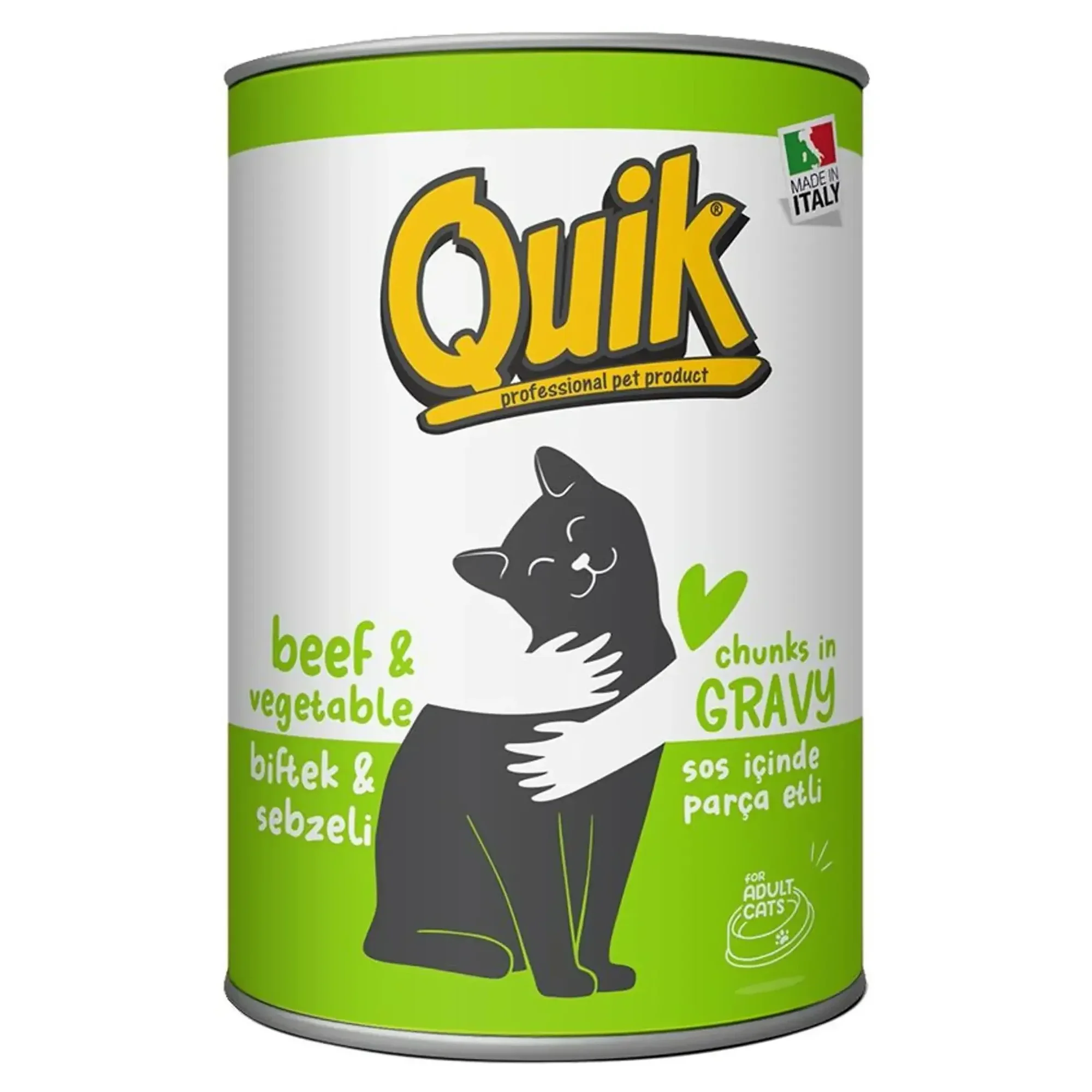 Quik Biftekli ve Sebzeli Kedi Konservesi 415 G — Normal, 450 g — Görsel 3