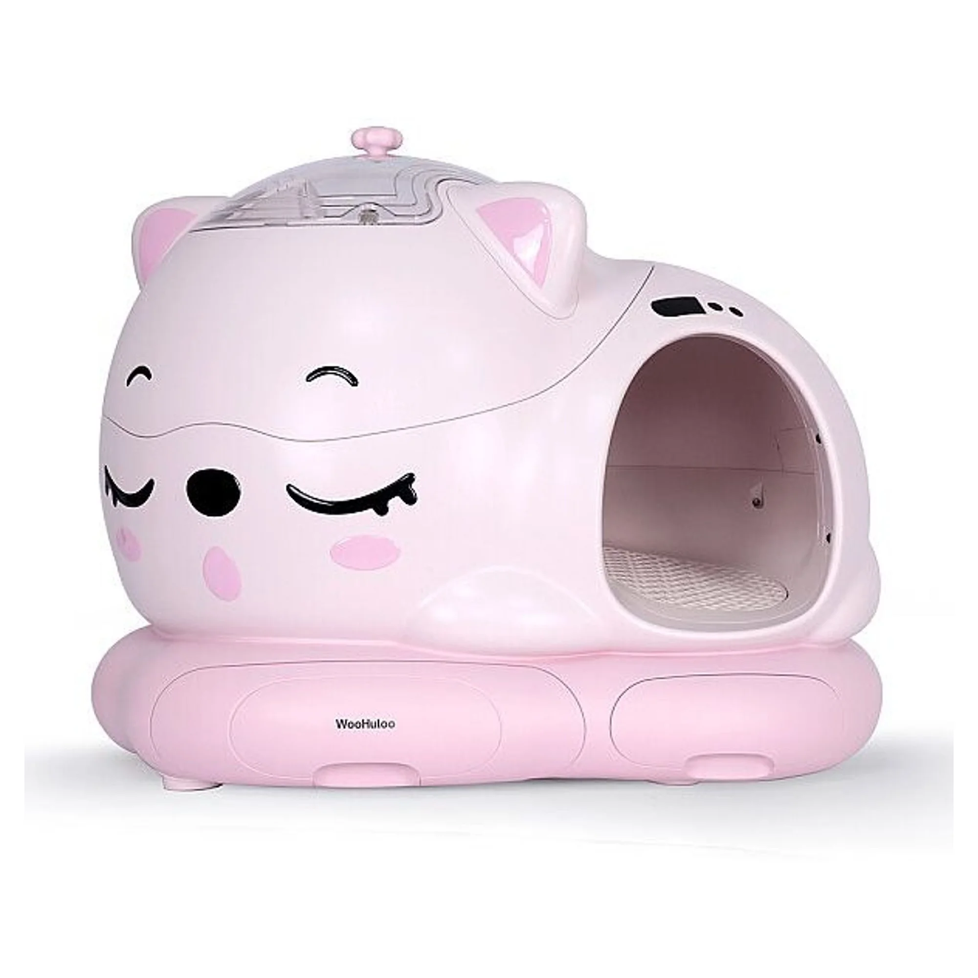 WooHuloo Pro Otomatik Barbie Pink Otomatik Kedi Tuvaleti