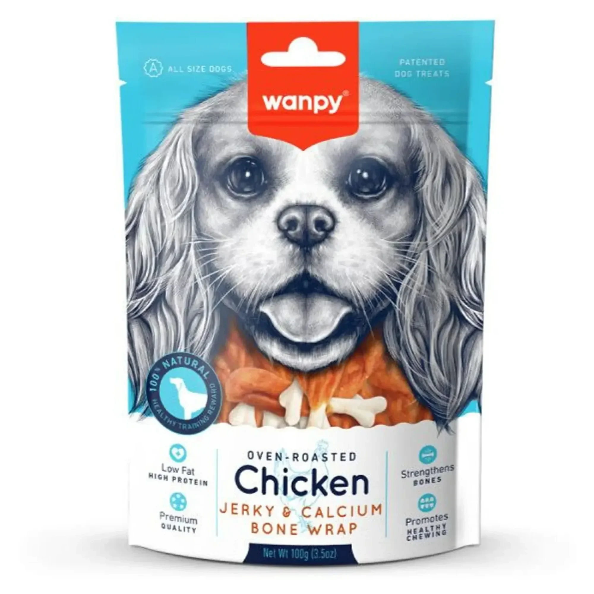 Wanpy Wanpy Kalsiyumlu Gerçek Tavuk Köpek Ödülü 100 G