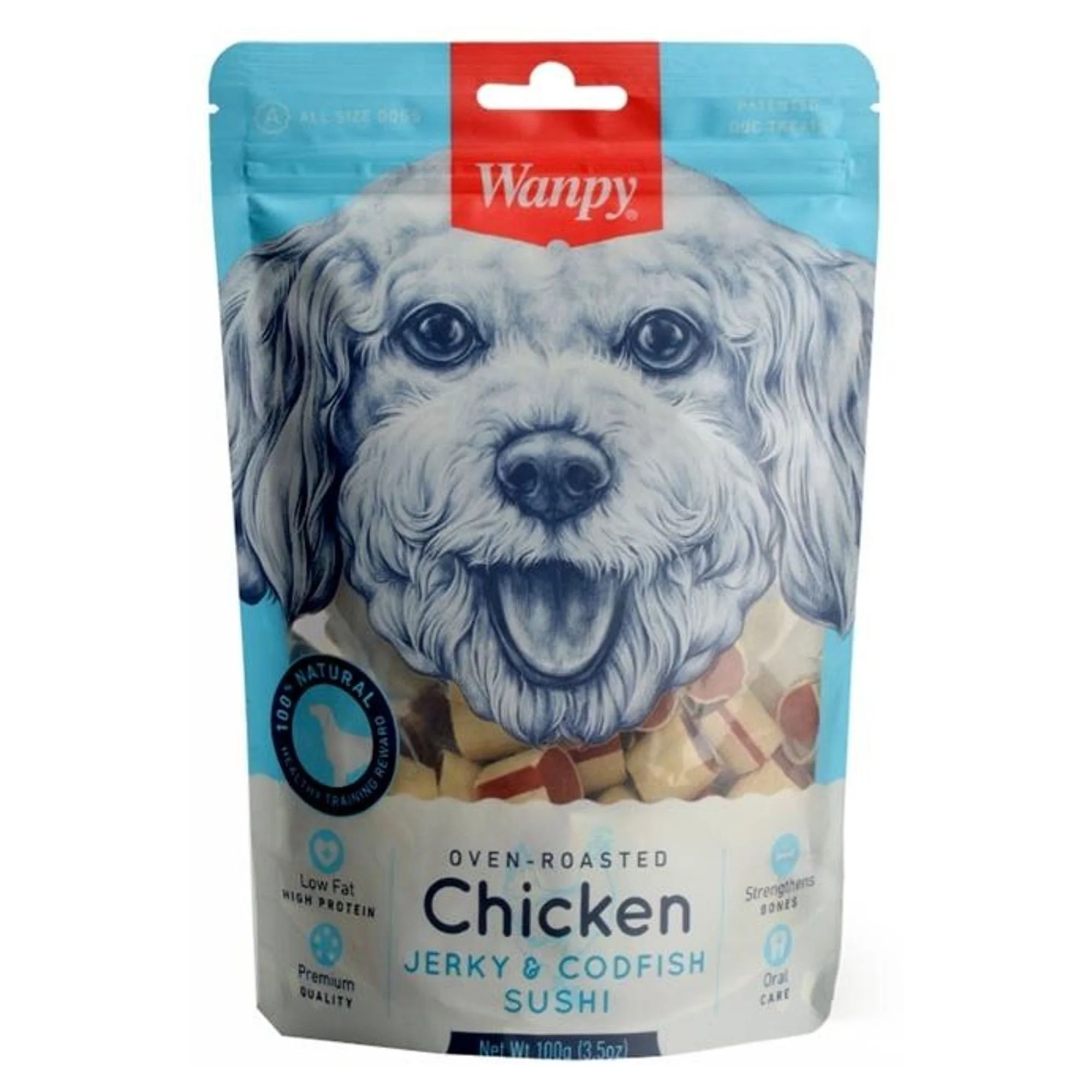 Wanpy Wanpy Tavuklu&Morina Balıklı Sargılı Köpek Ödülü 100 G