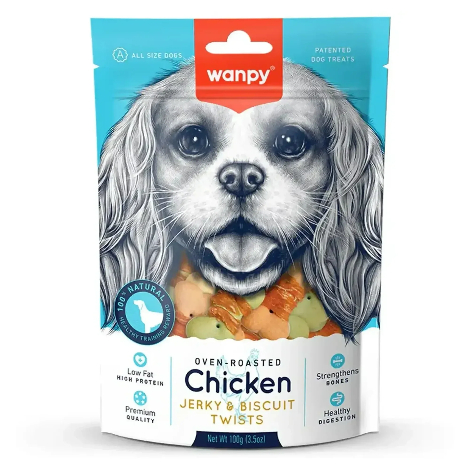 Wanpy Wanpy Bisküvi Üzeri Tavuk Sargılı Köpek Ödül 100 G