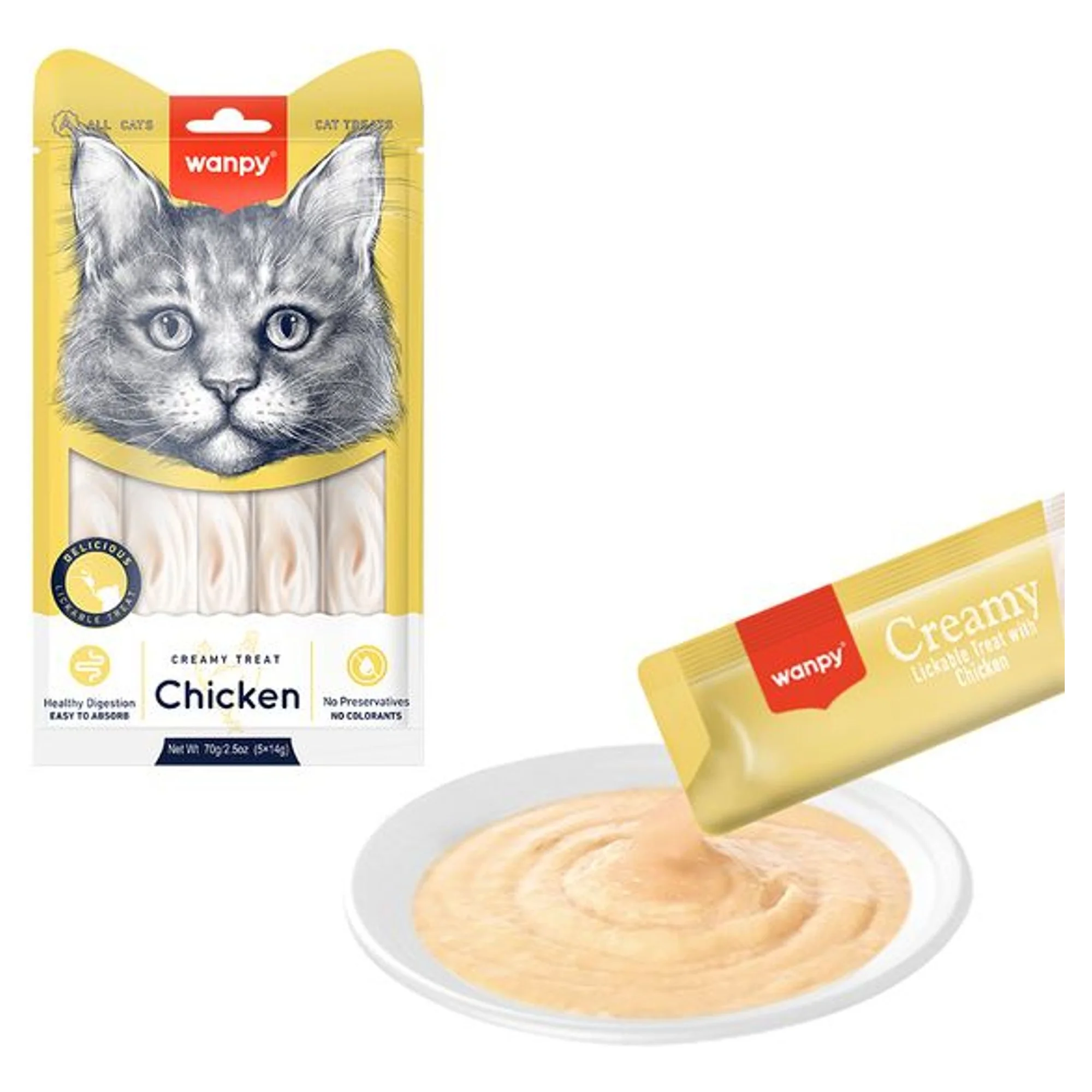 Wanpy Tavuk Krema Kedi Ödülü 5x14 G