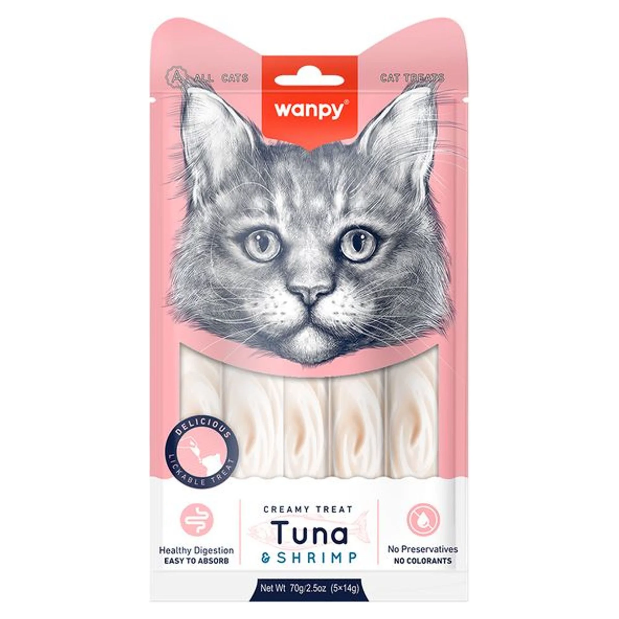 Wanpy Wanpy Ton&Karides Krema Kedi Ödülü 5x14 G — 100 g — Görsel 3
