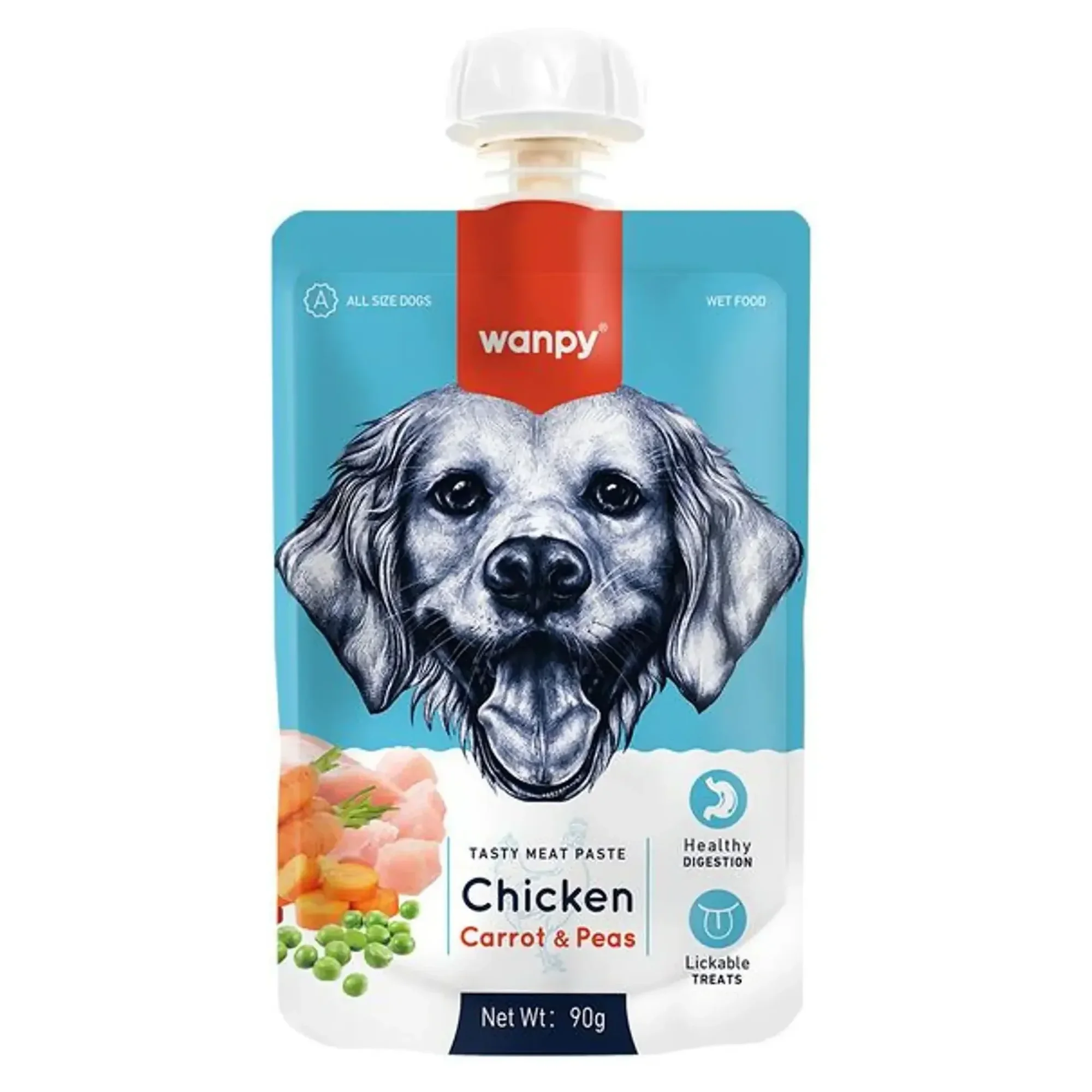 Wanpy Wanpy Taze Tavuklu ve Havuçlu Köpek Et Ezmesi 90 G