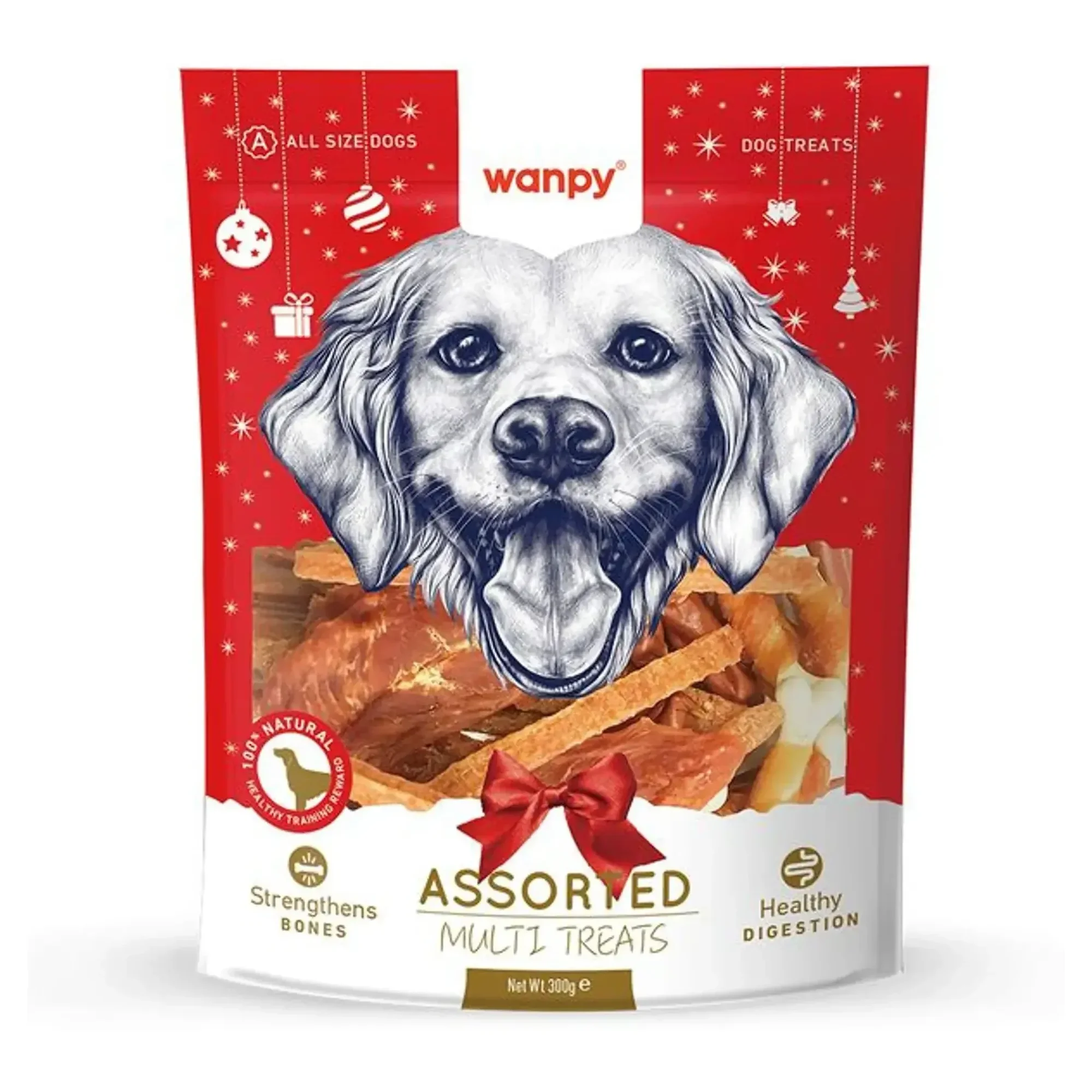 Wanpy Wanpy Karışık Yılbaşı Köpek Ödülü 300 G