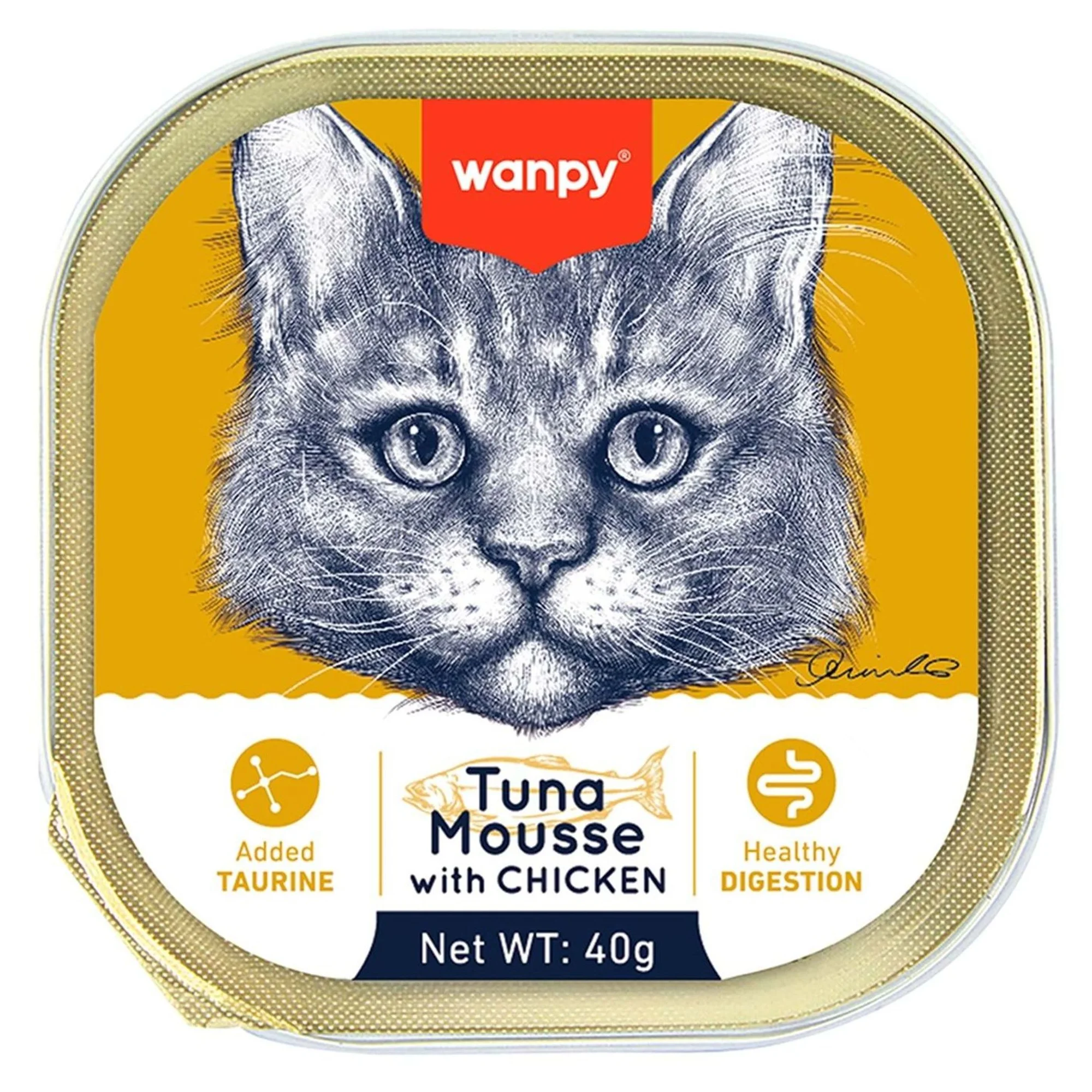 Wanpy Wanpy Ton Balıklı & Tavuklu Alutray Yaş  Kedi Maması 40 G