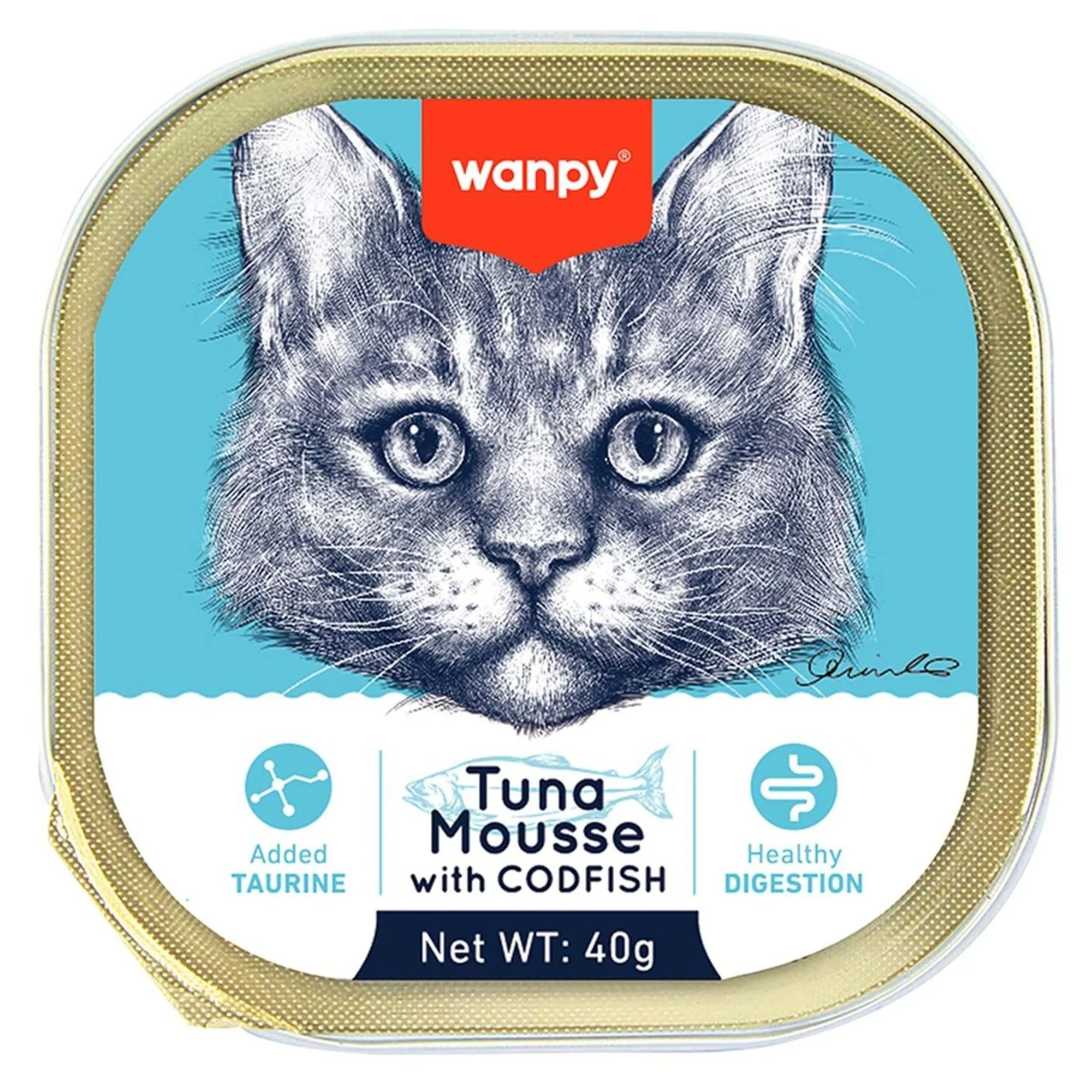 Wanpy Wanpy Ton & Morina Balıklı Alutray Yaş Kedi Maması 40 G