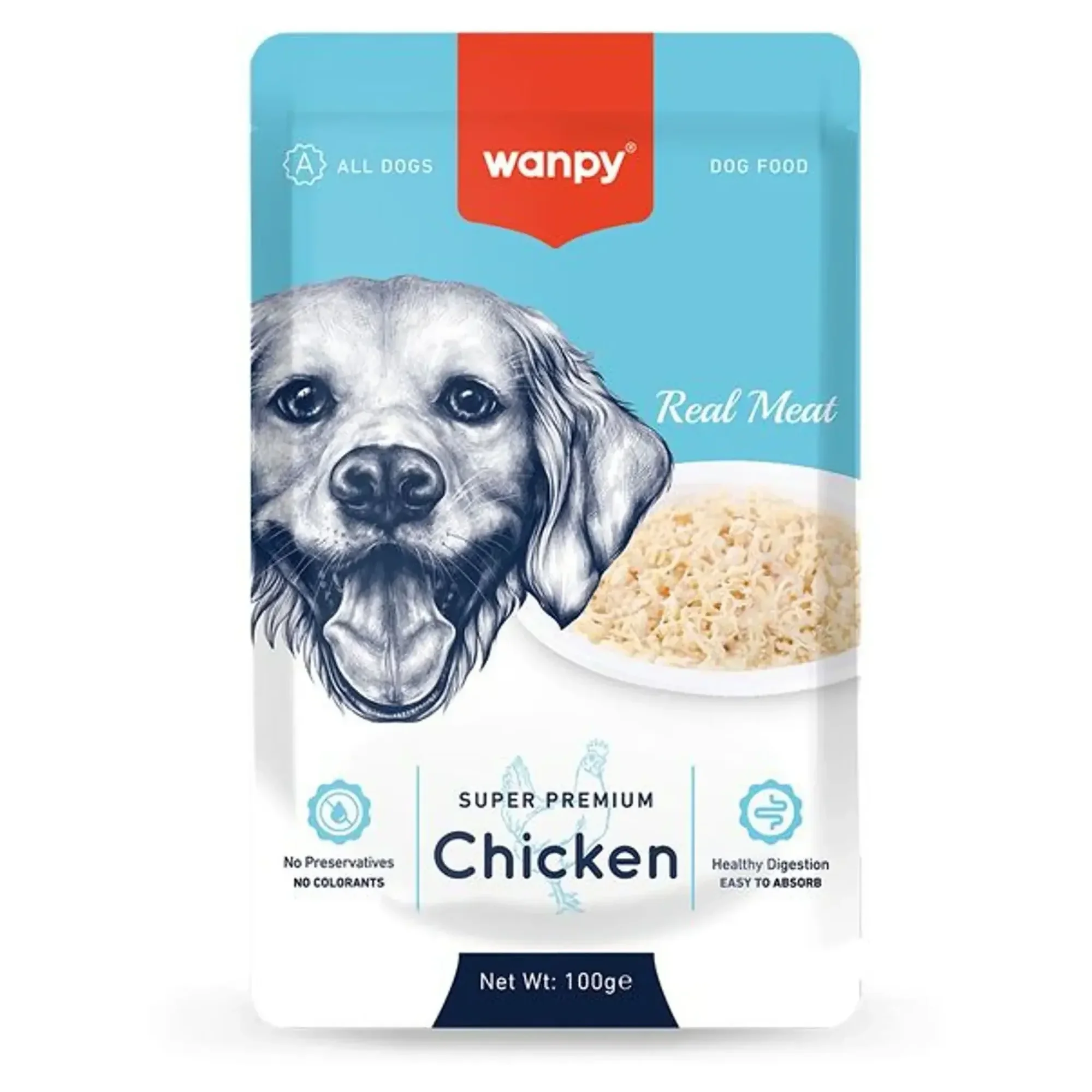 Wanpy Wanpy Pouch Tavuklu Yaş Köpek Maması 100 G