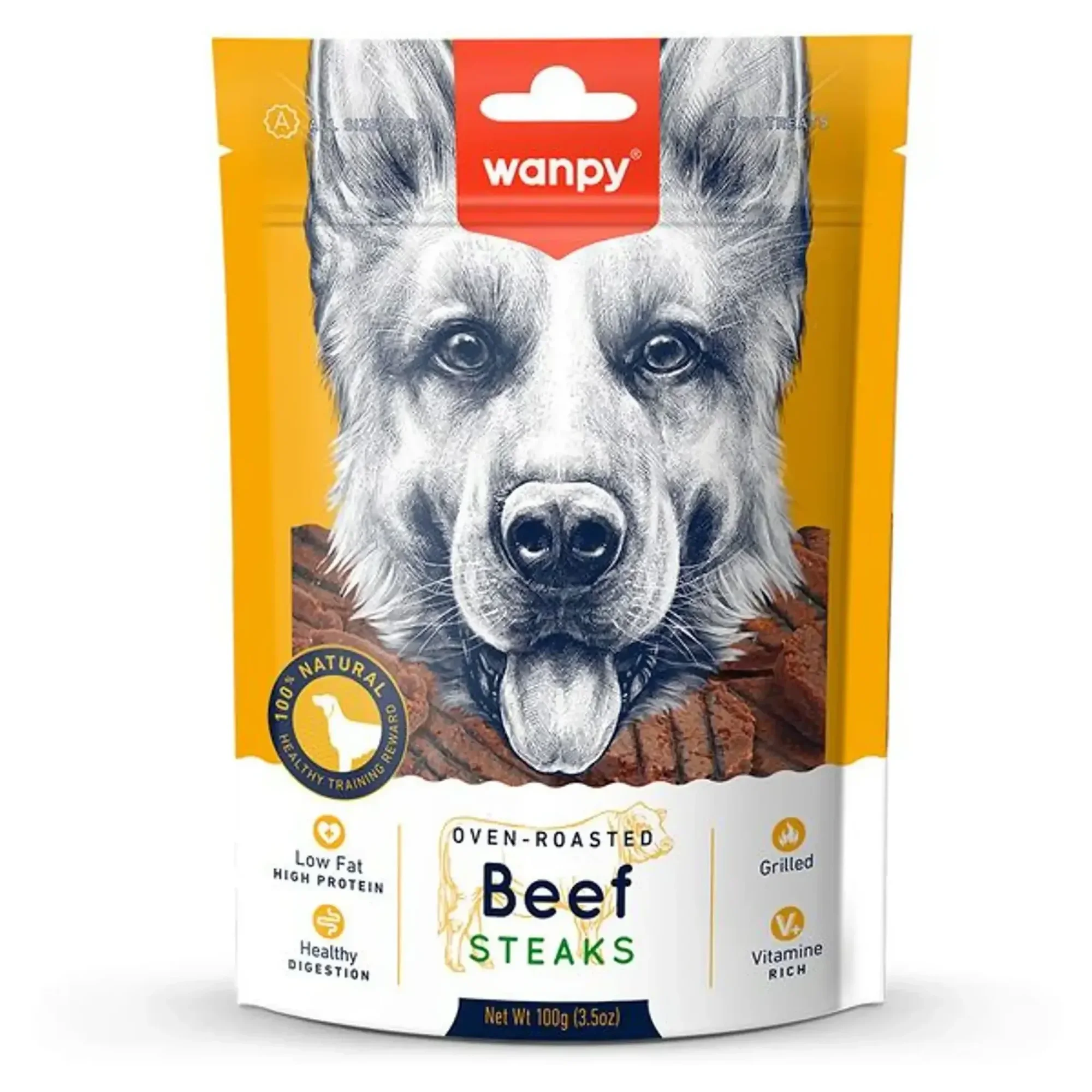 Wanpy Wanpy Izgara Dana Biftek Köpek Ödülü 100G