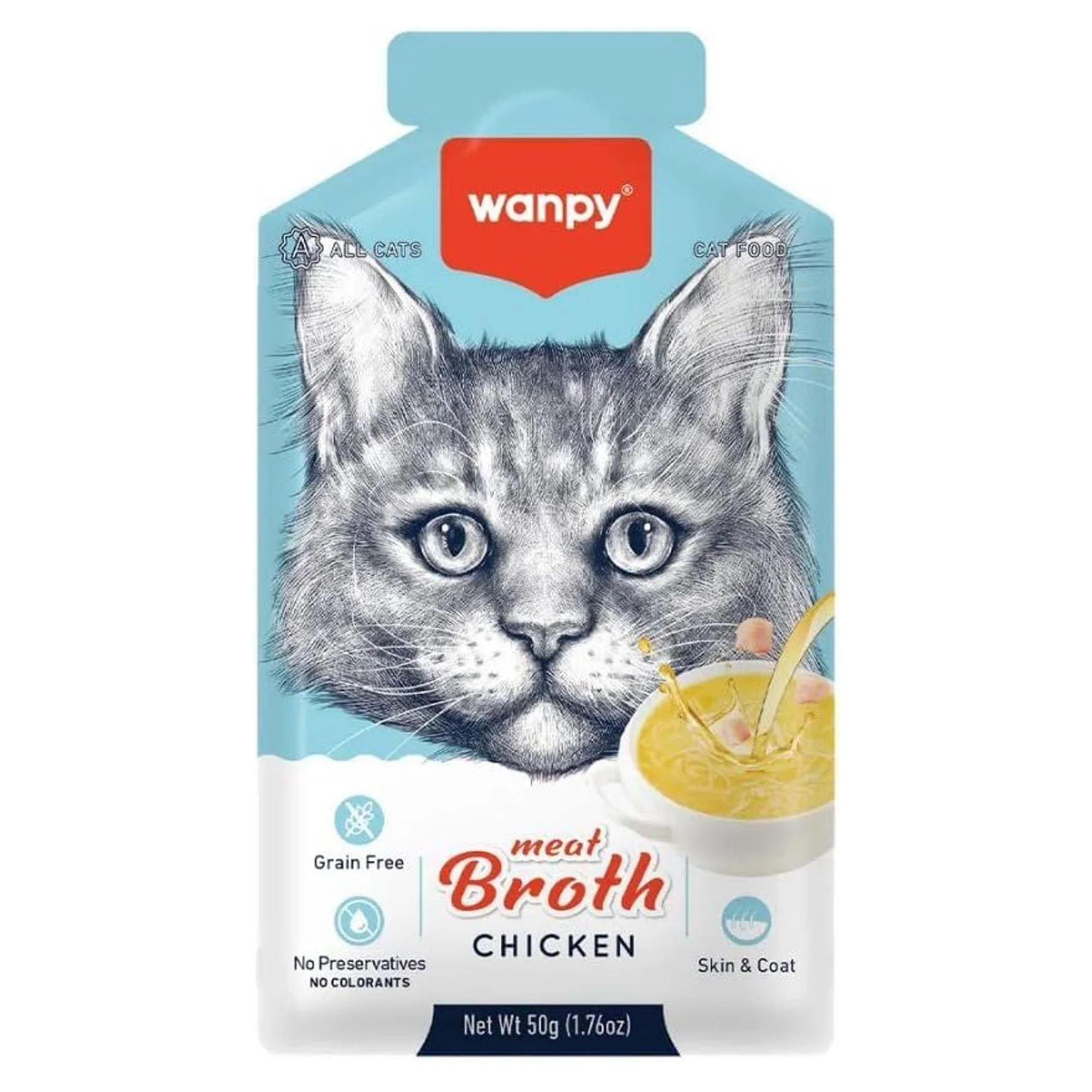 Wanpy Kediler için Tavuk Eti Çorbası 50 G