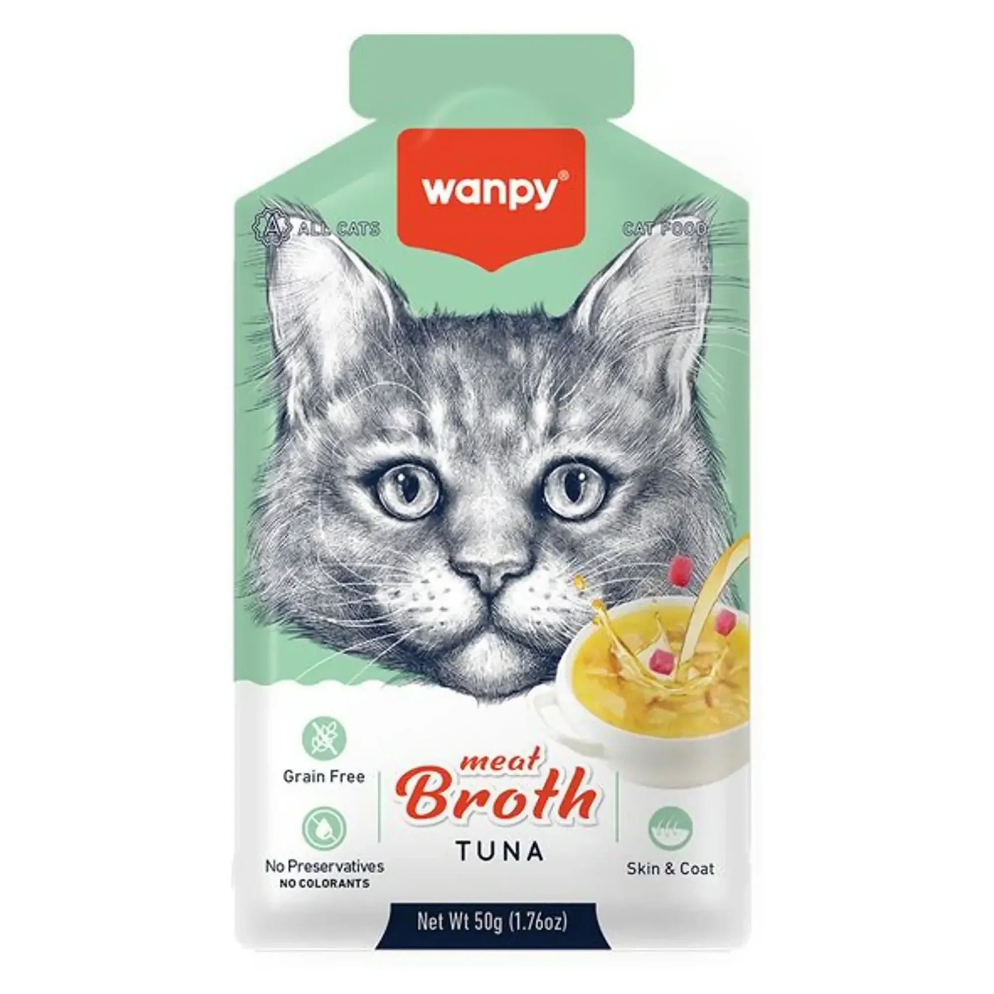 Wanpy Wanpy Kediler için Ton Balığı Eti Çorbası 50 G