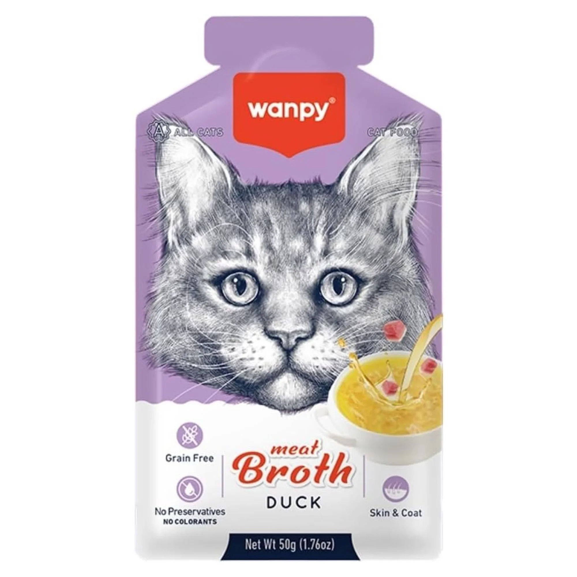Wanpy Kediler için Ördek Eti Çorbası 50 G