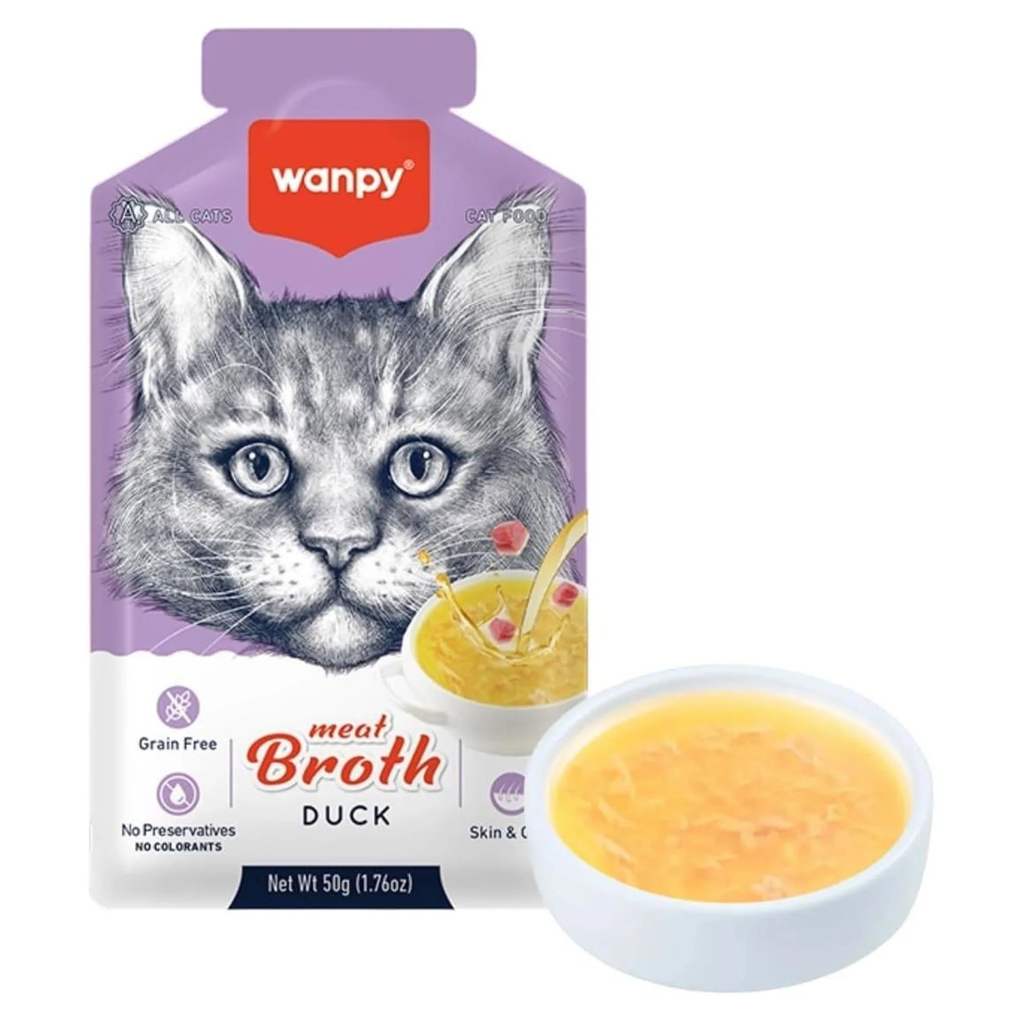 Wanpy Kediler için Ördek Eti Çorbası 50 G — Sıvı, 50 g — Görsel 2