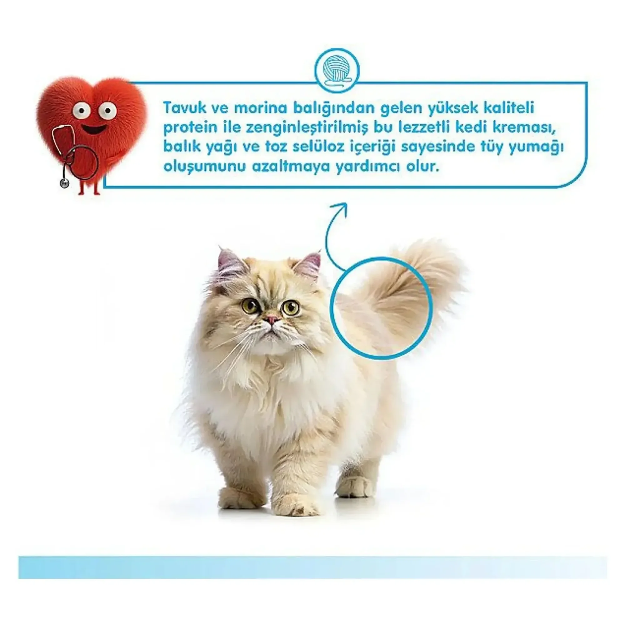Wanpy Wanpy Hairball Control Morina Balığı&Tavuk Kedi Ödülü 5x14 G — Ödül Maması — Görsel 4