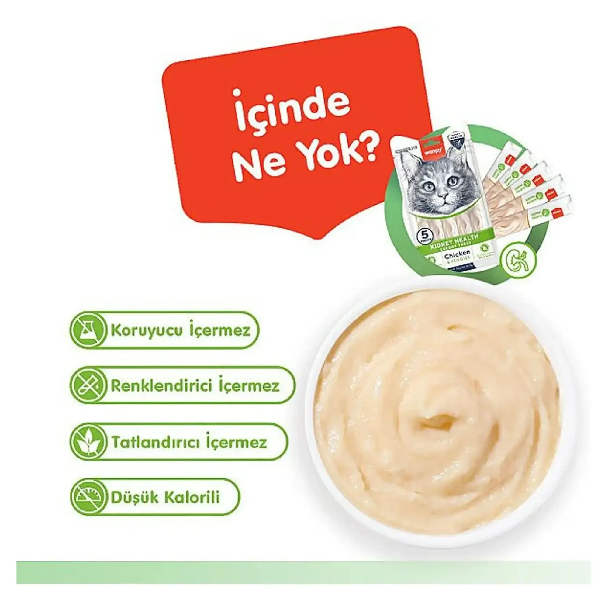 Wanpy Wanpy Kidney Health Tavuk&Sebzeli Kedi Ödülü 5x14 G — Ödül Maması — Görsel 3