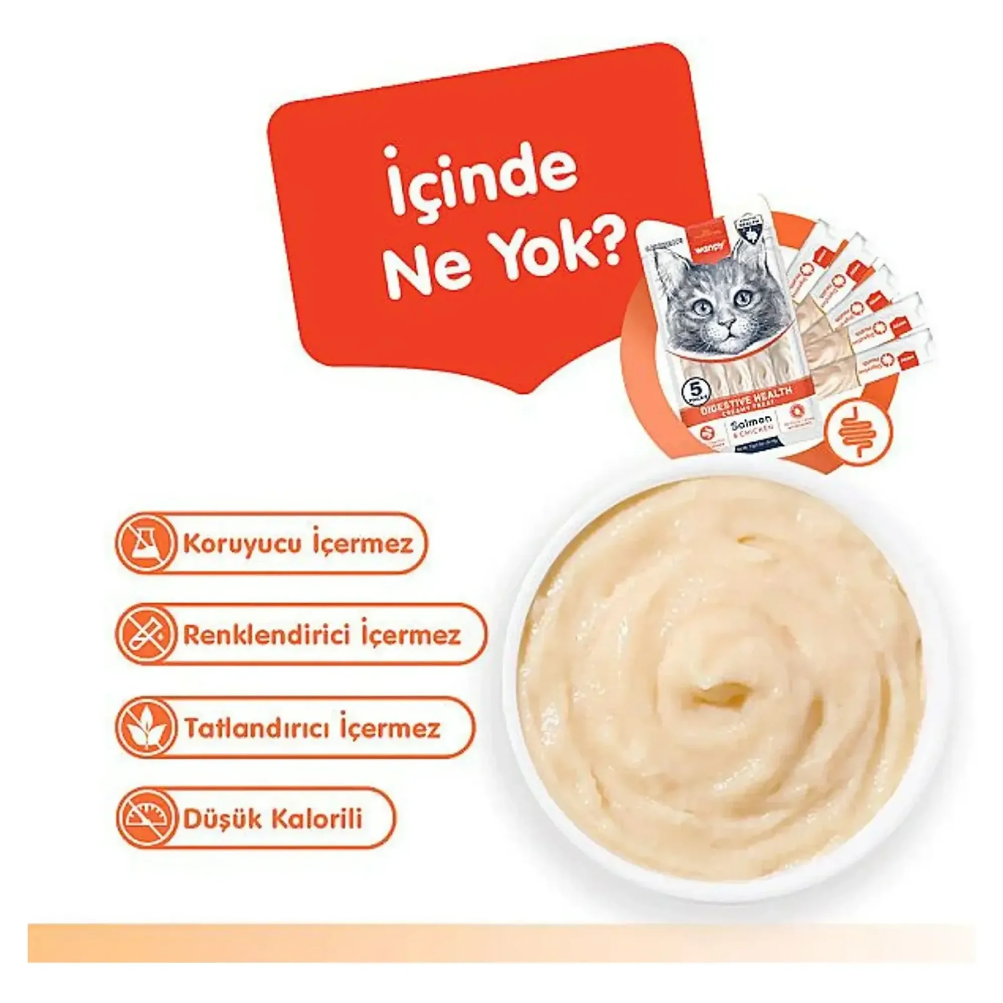Wanpy Wanpy Digestive Health Somon Balığı&Tavuklu Kedi Ödülü 5x14 G — Ödül Maması — Görsel 3