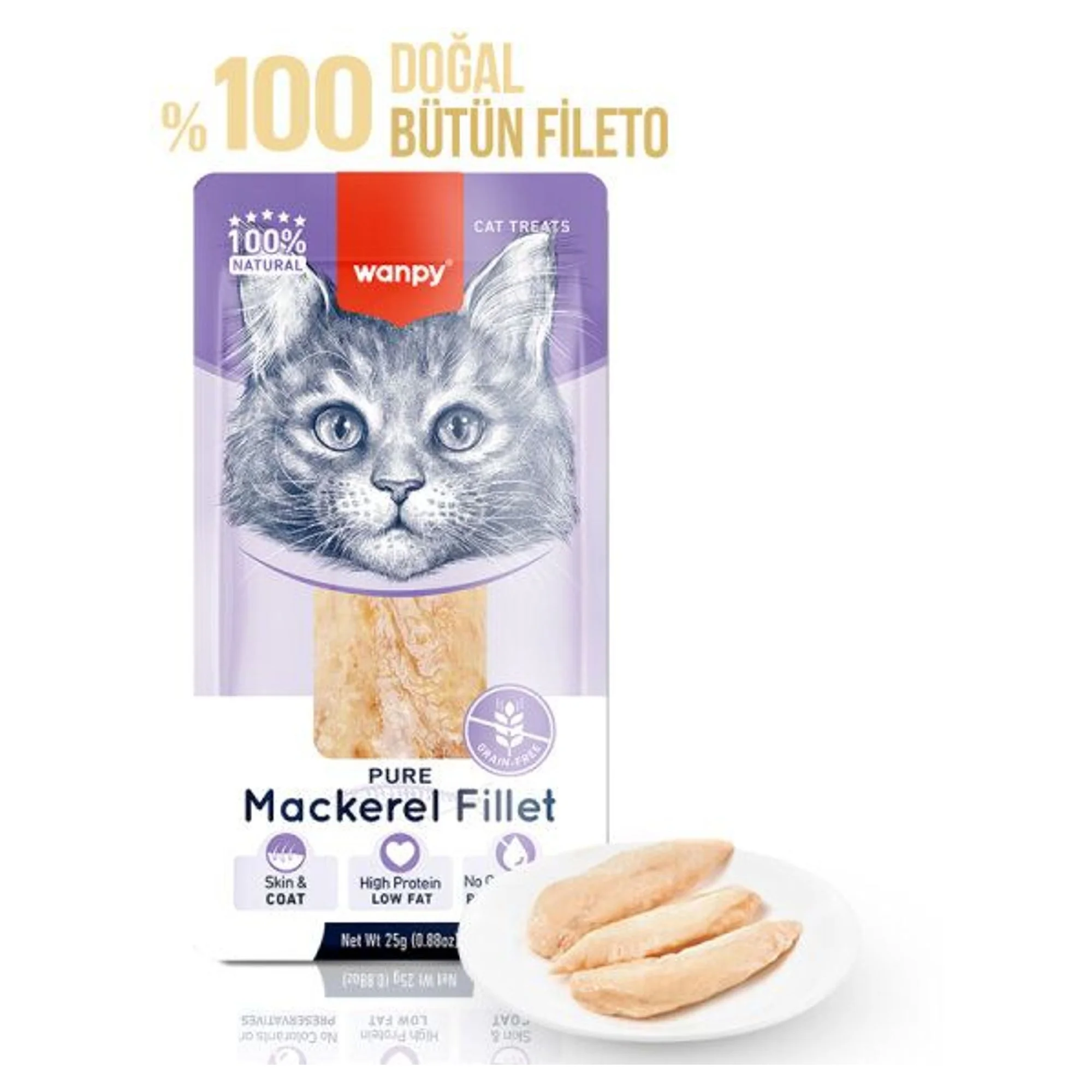 Wanpy Uskumru Fileto Kedi Ödülü 25G