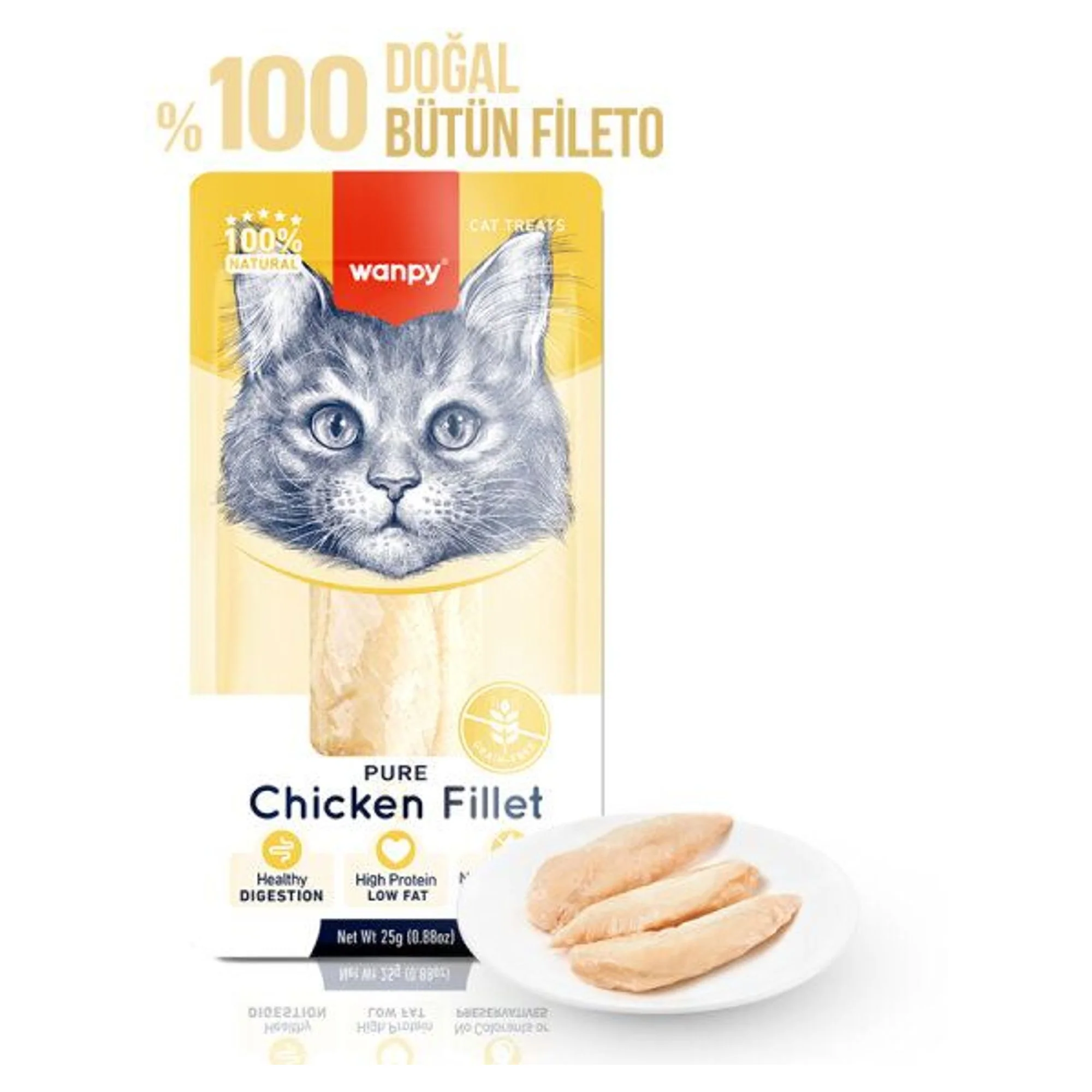 Wanpy Tavuk Fileto Kedi Ödülü 25 G