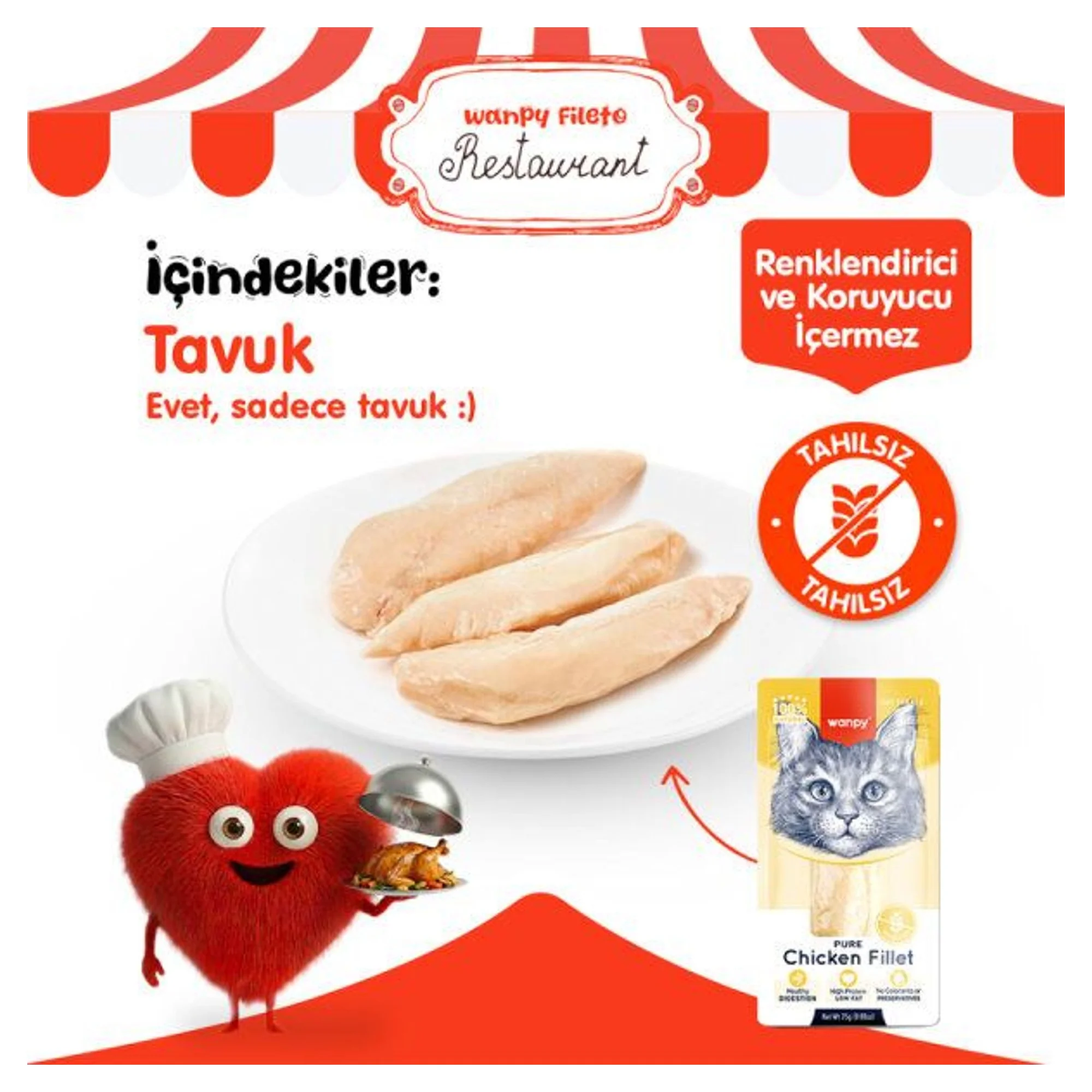 Wanpy Tavuk Fileto Kedi Ödülü 25 G — Ödül Maması, 25 g — Görsel 2