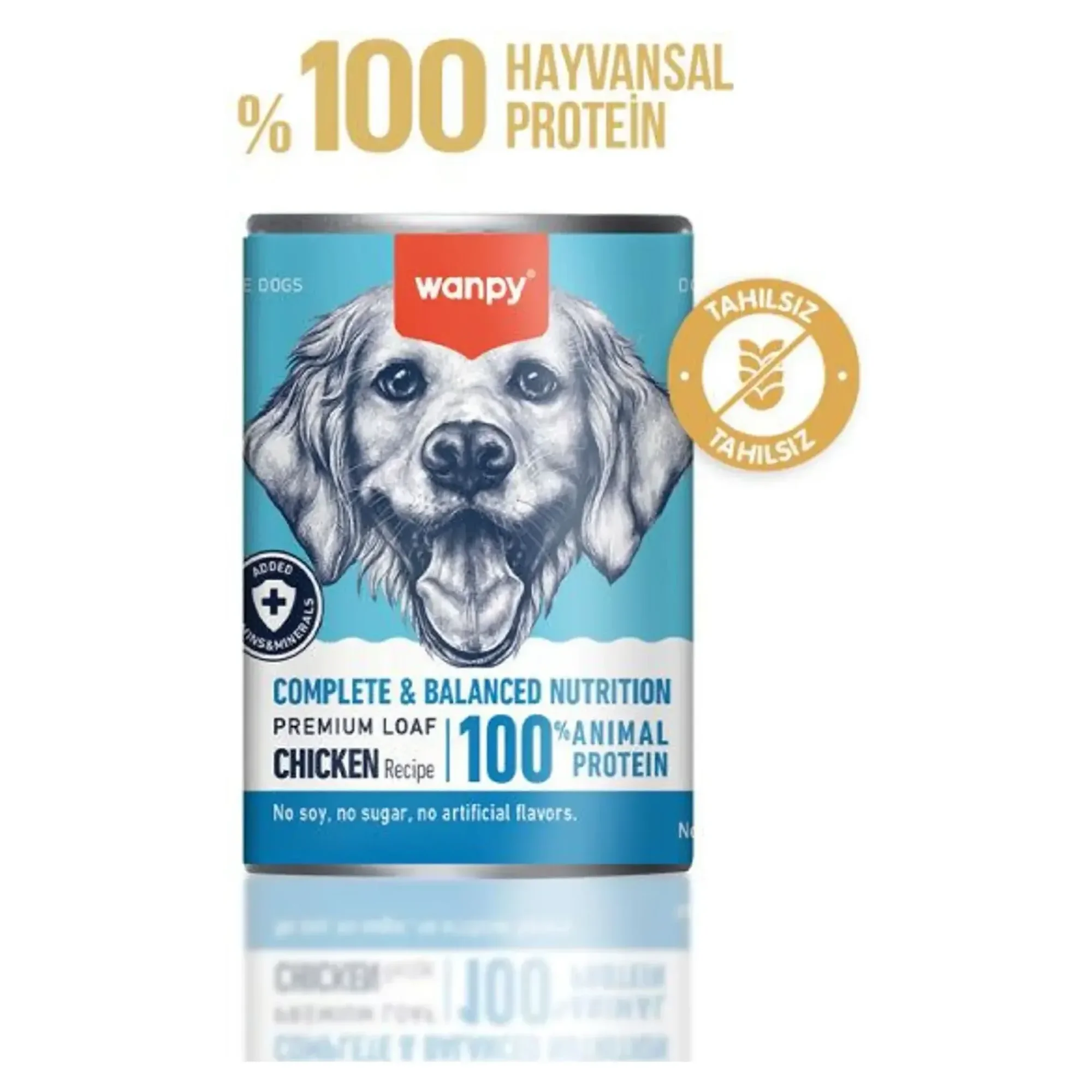 Wanpy Wanpy Tahılsız %100 Gerçek Tavuk Etli Köpek Konservesi 375 G