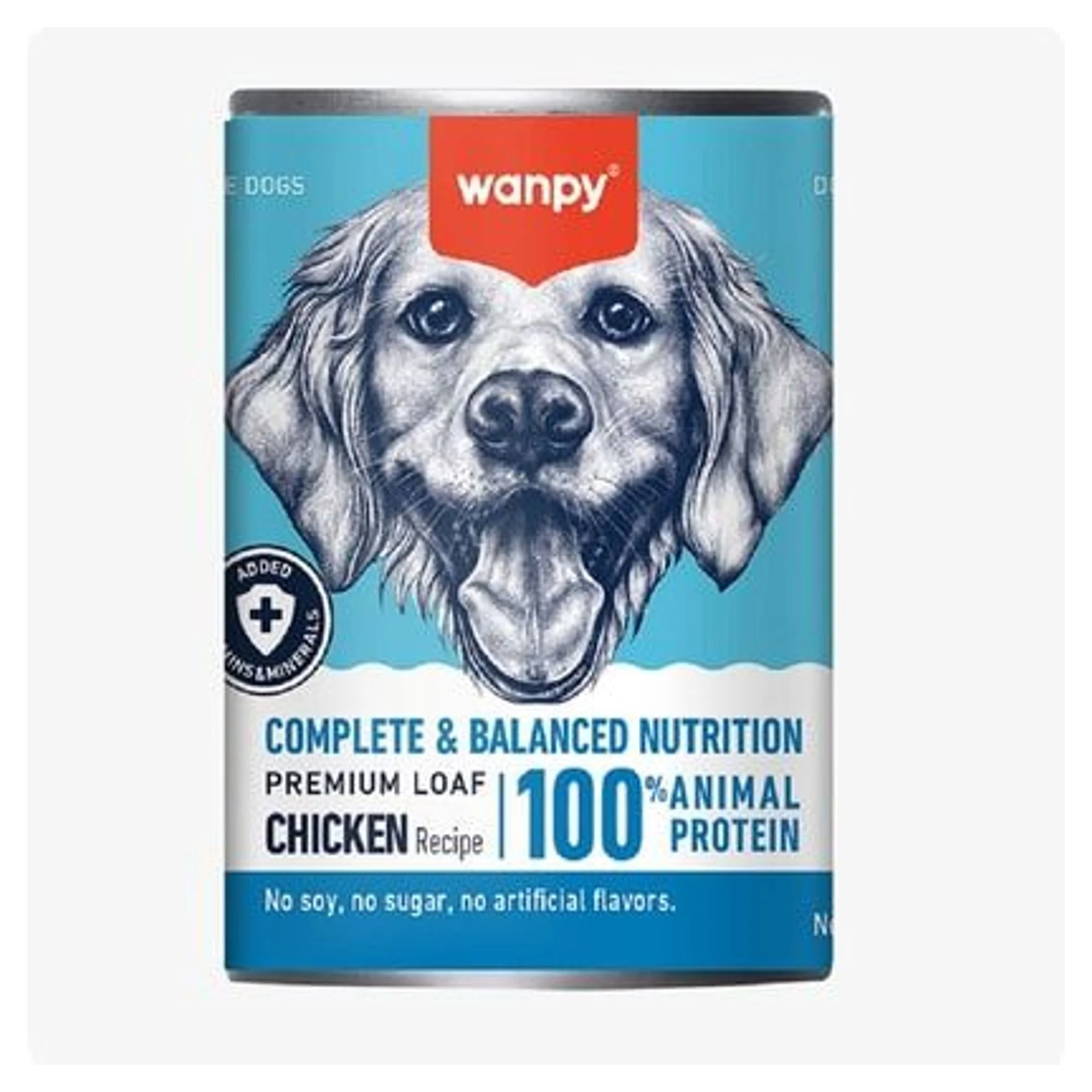 Wanpy Tahılsız %100 Gerçek Tavuk Etli Köpek Konservesi 375 G