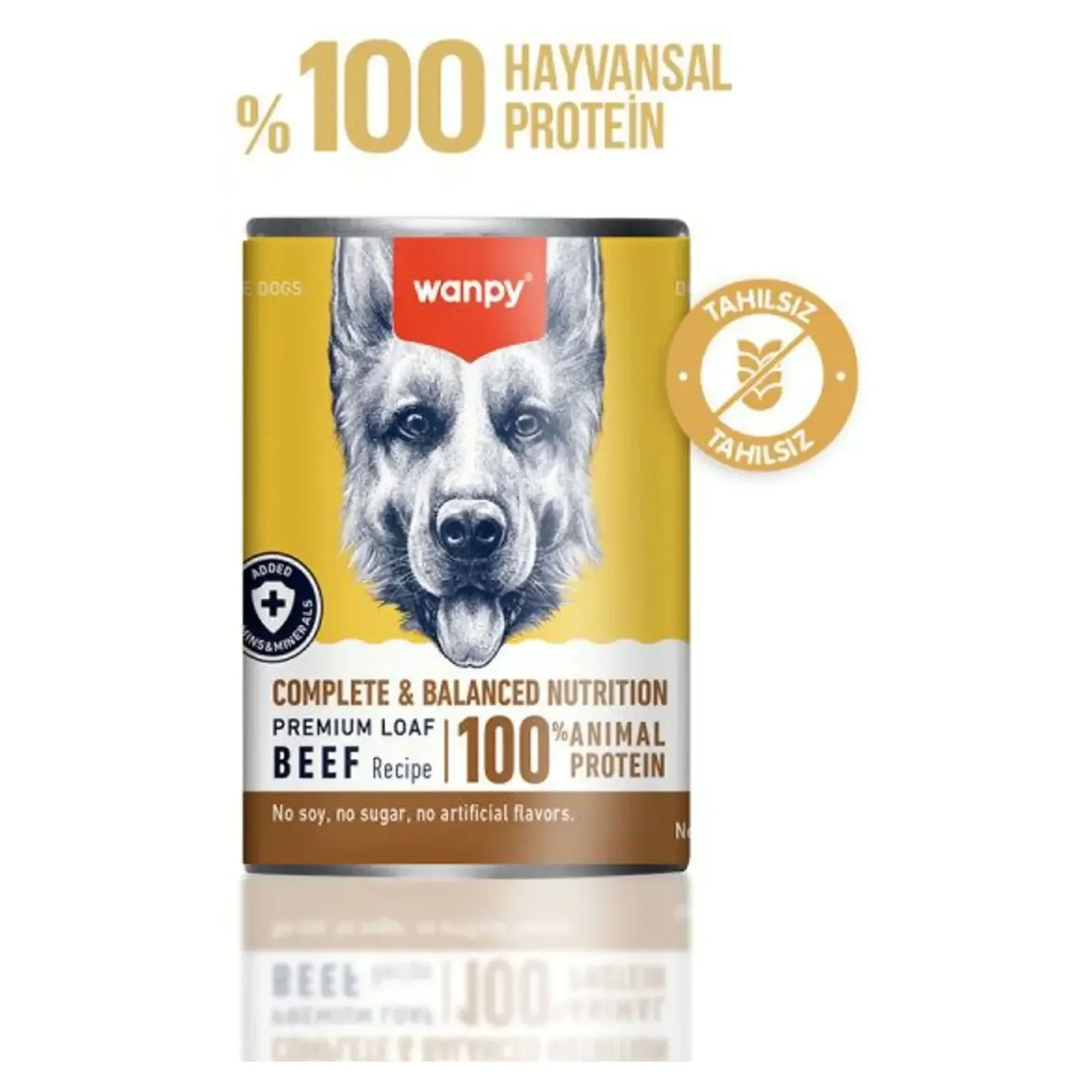 Wanpy Wanpy Tahılsız %100 Gerçek Et Biftekli Köpek Konservesi 375 G