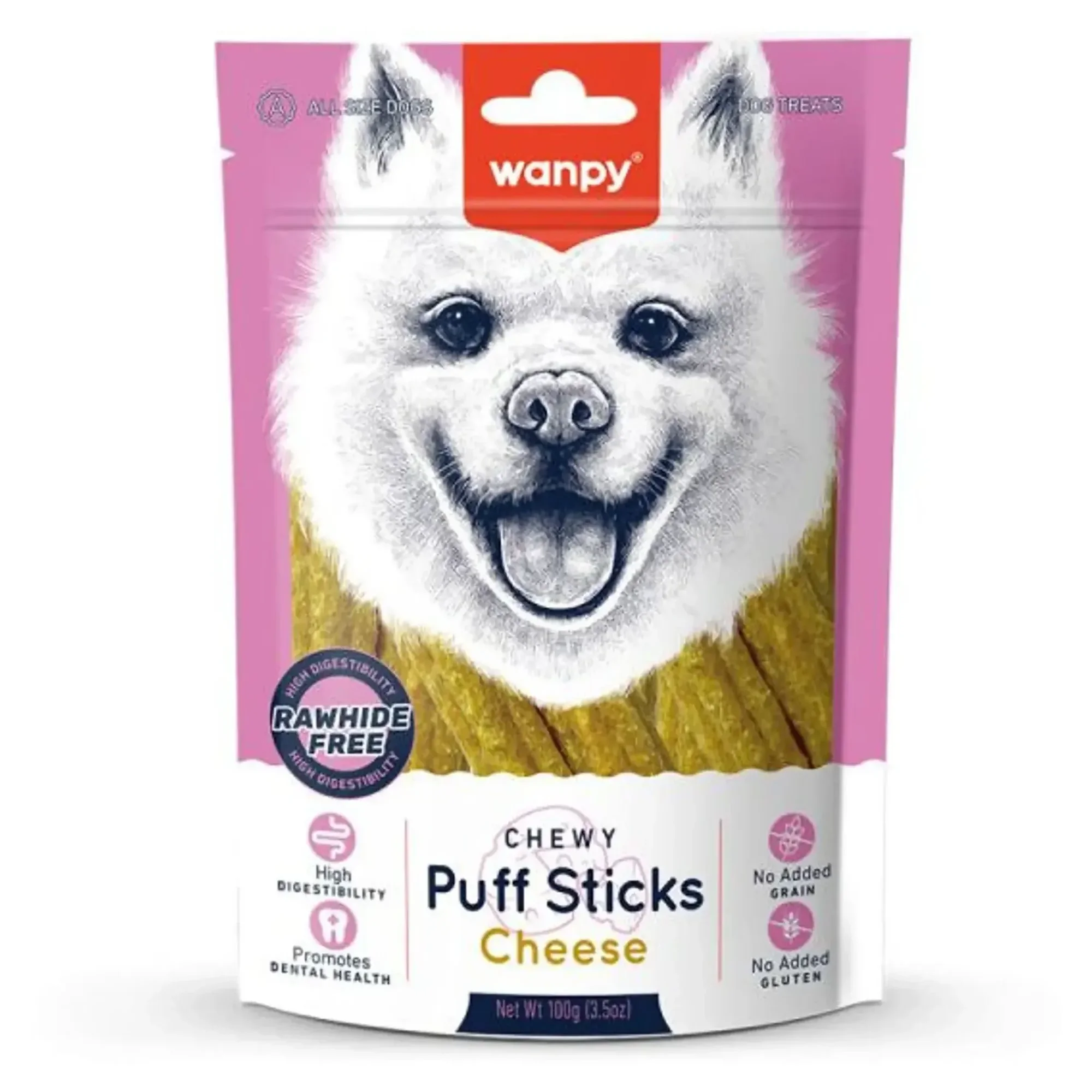 Wanpy Wanpy Tahılsız Peynirli Köpek Çiğneme Ödülü 100G