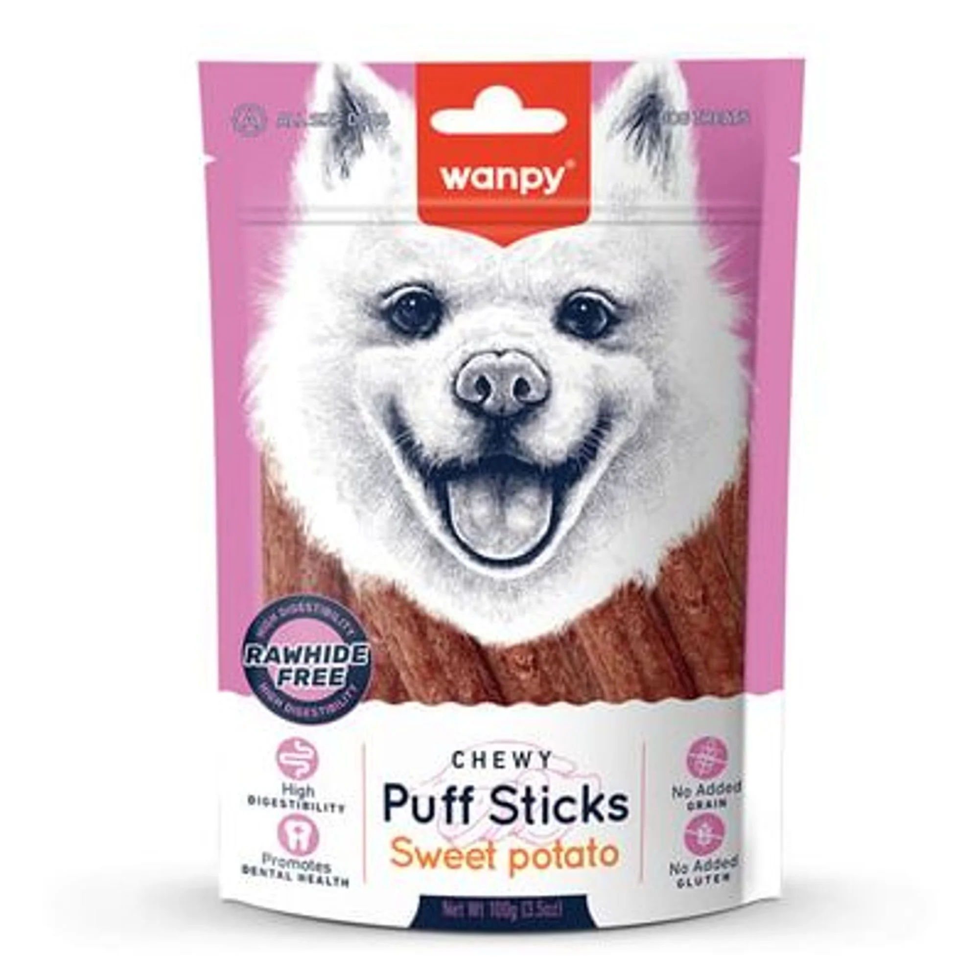 Wanpy Tahılsız Tatlı Patatesli Köpek Çiğneme Ödülü 100g