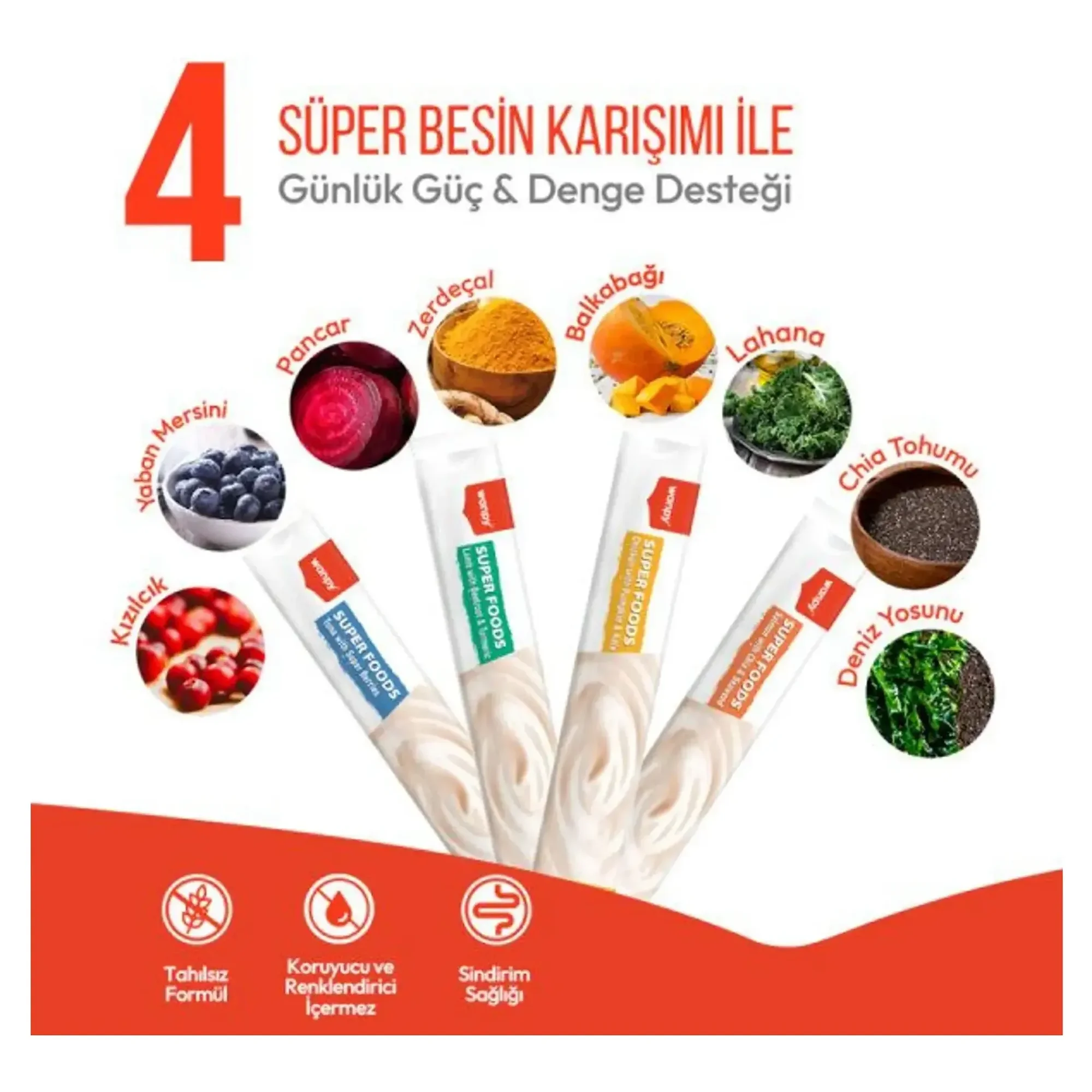 Wanpy Wanpy Superfood Balkabağı ve Kara Lahana Kedi Ödülü 5x14 G — Ödül Maması — Görsel 5