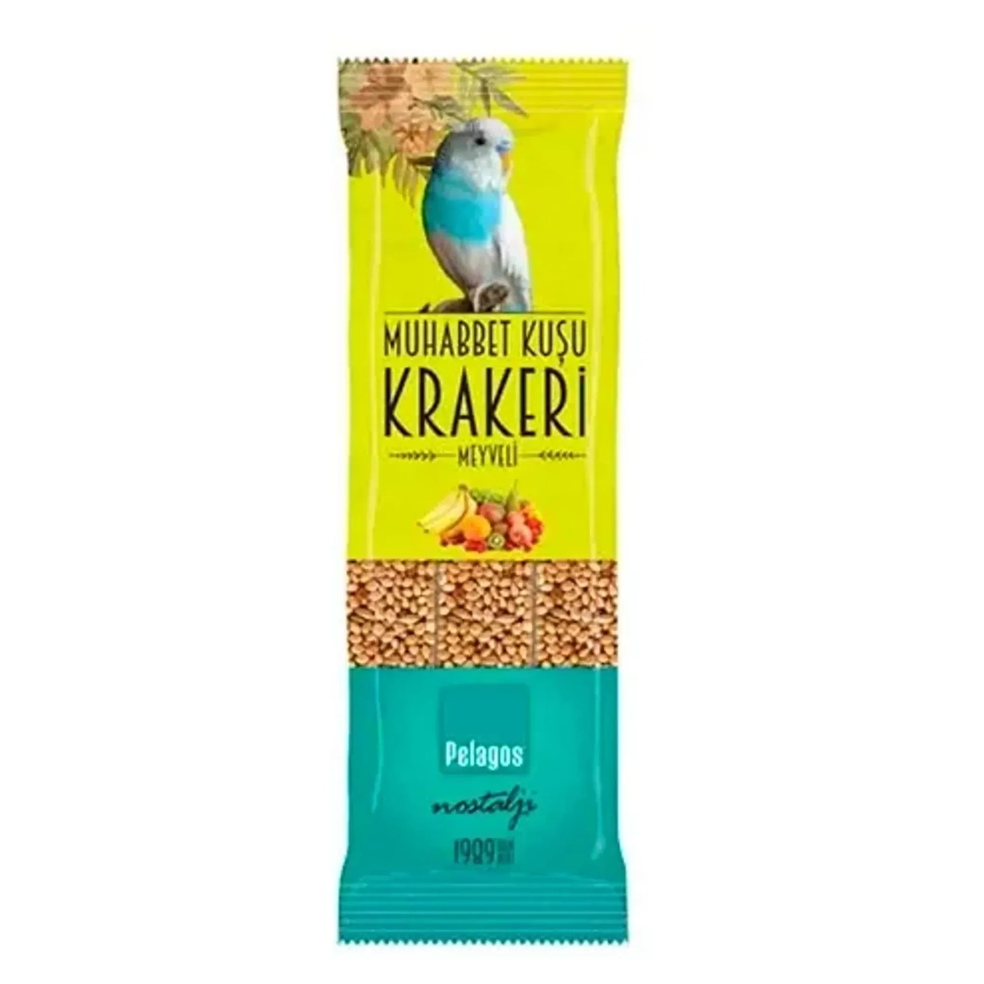 Pelagos Muhabbet Kuşları için Meyveli Kraker 3x35 Gr