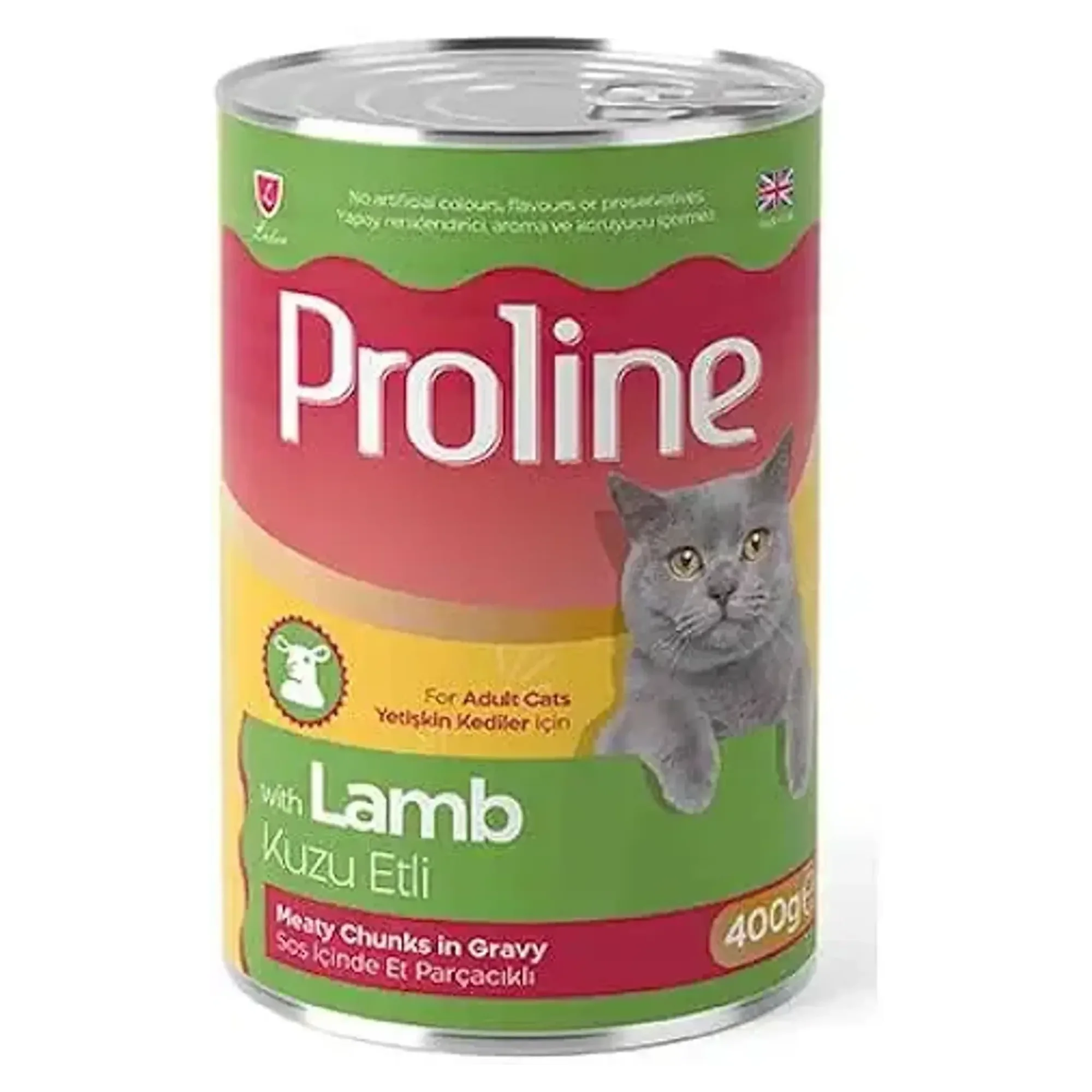 Proline Sos içinde Et Parçacıklı Kuzu Etli Yetişkin Kedi Maması 400 G