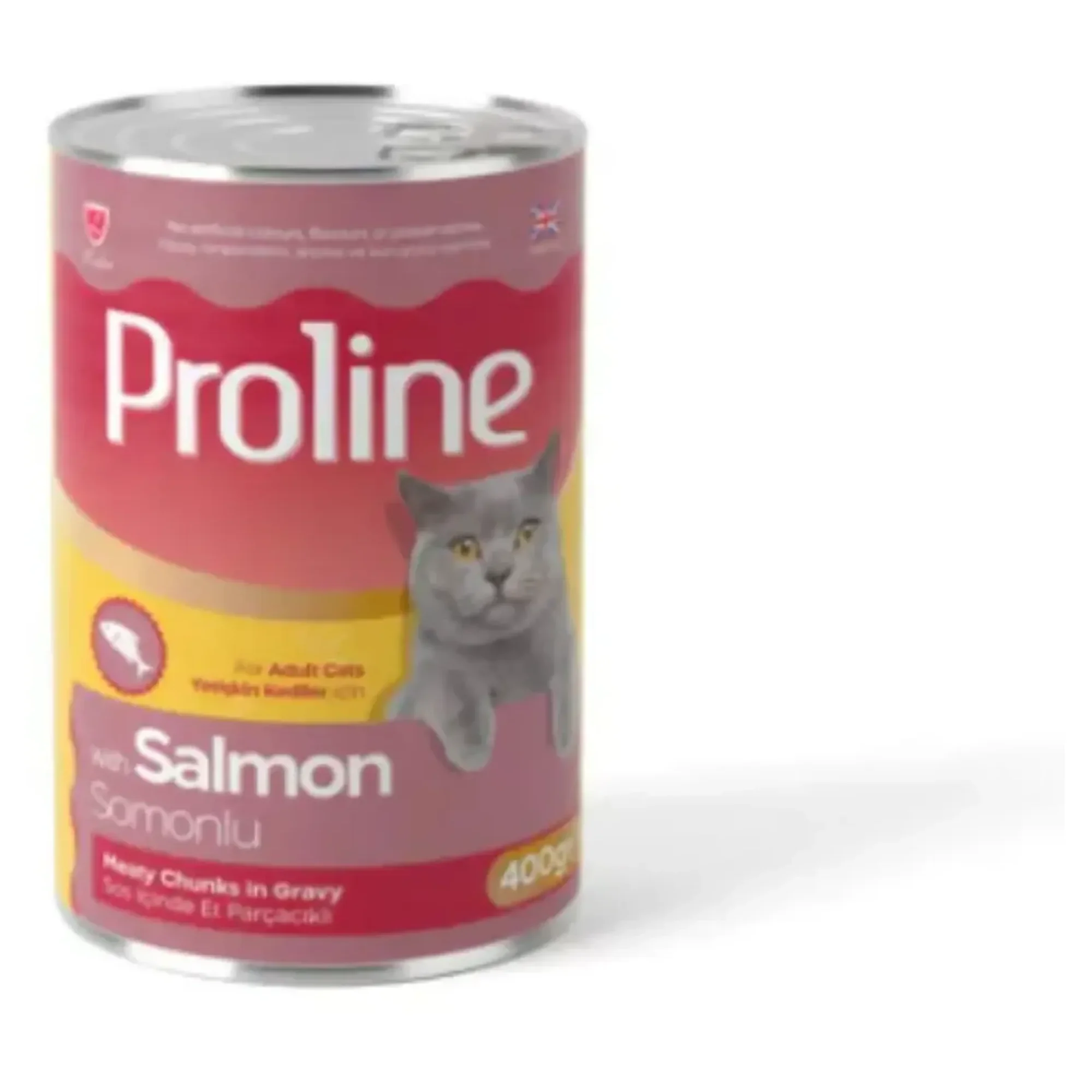 Proline Proline Sos içinde Et Parçacıklı Somonlu Yetişkin Kedi Maması 400 G