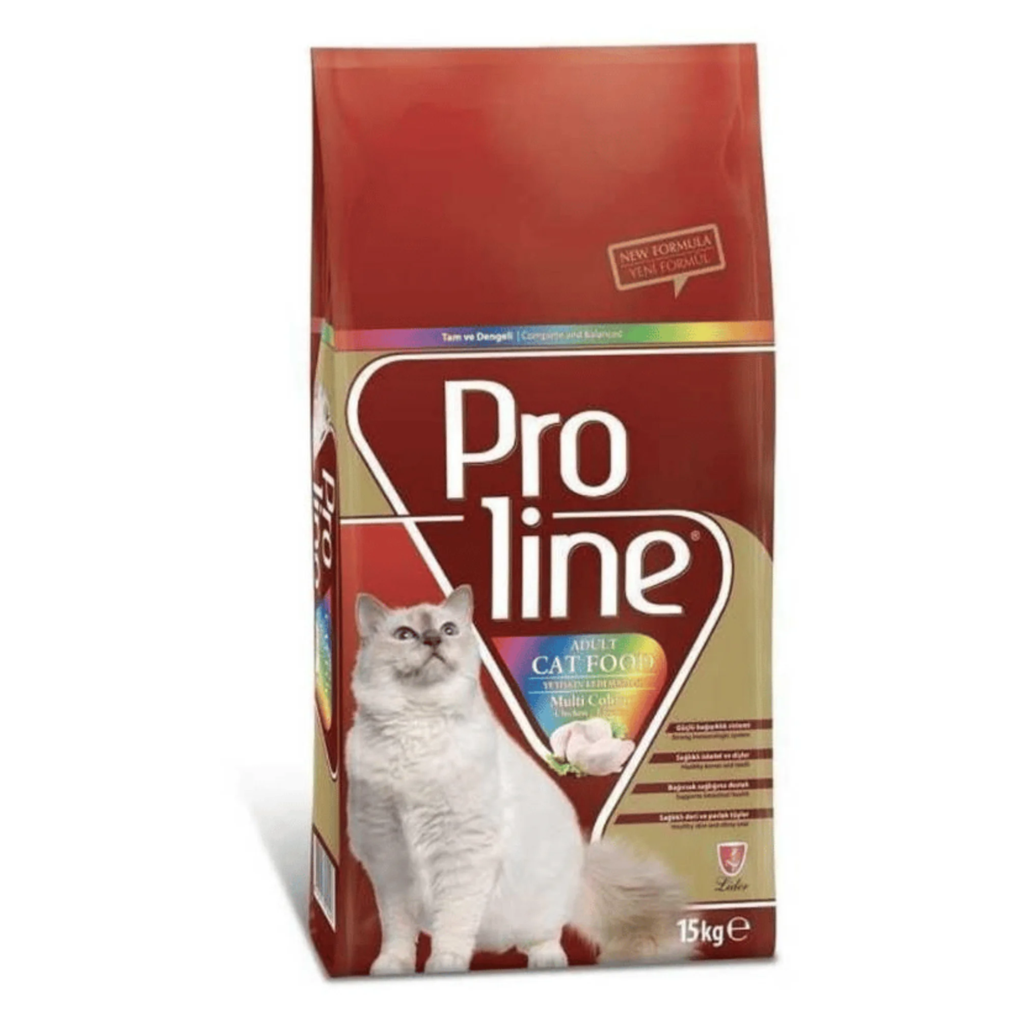 Proline Proline Renkli Yetişkin Kedi Maması 15 KG