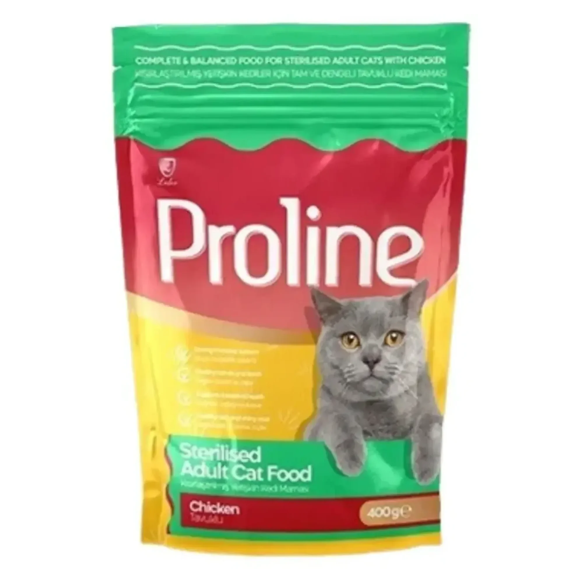Proline Proline Tavuklu Kısırlaştırılmış Yetişkin Kedi Maması 400 G