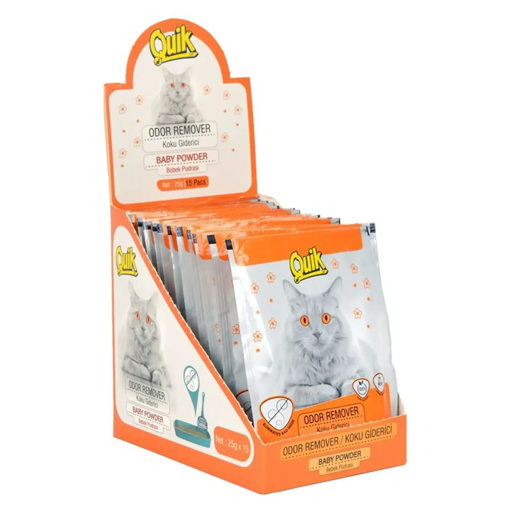 Quik Koku Giderici Pudralı 25 G — Leke ve Koku Gidericiler, 30 g — Görsel 2