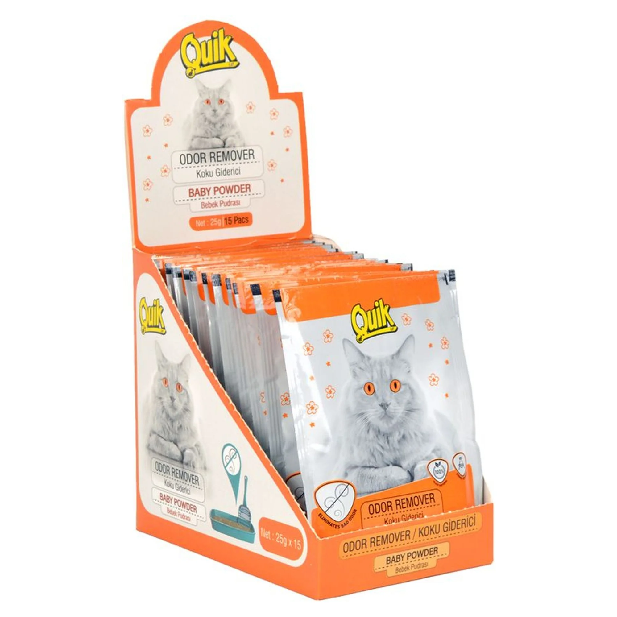 Quik Quik Koku Giderici Pudralı 15x25 G — Leke ve Koku Gidericiler — Görsel 2