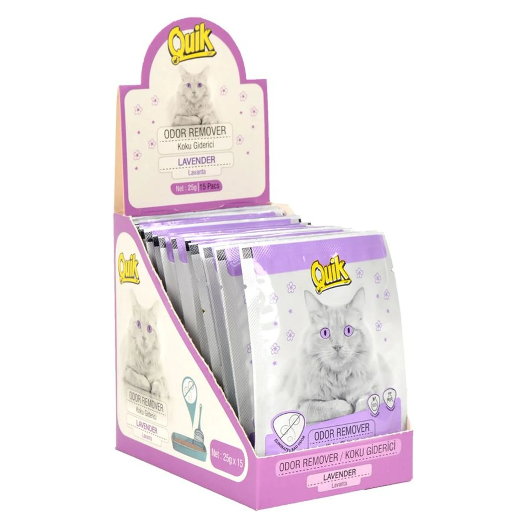 Quik Quik Lavantalı Koku Giderici 15x25 G — Leke ve Koku Gidericiler — Görsel 2
