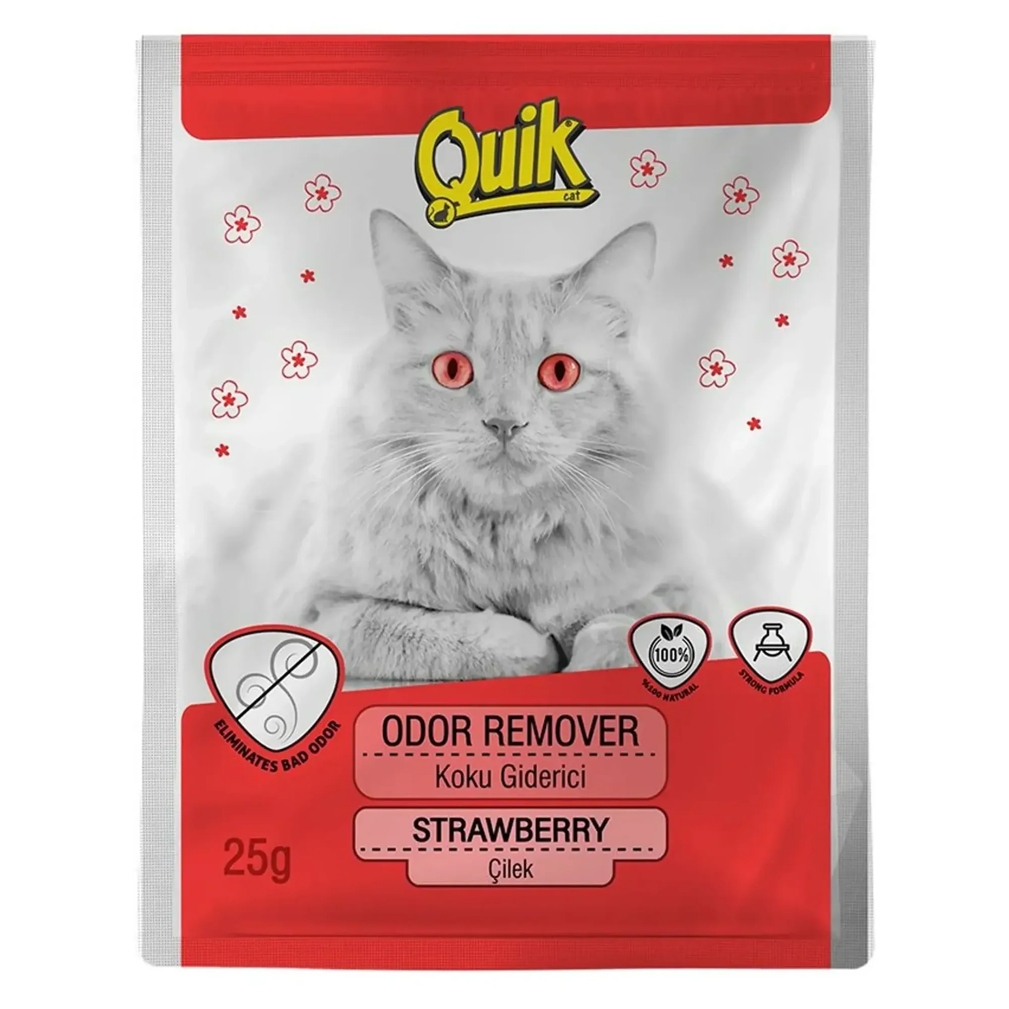 Quik Çilekli Koku Giderici 15x25 G