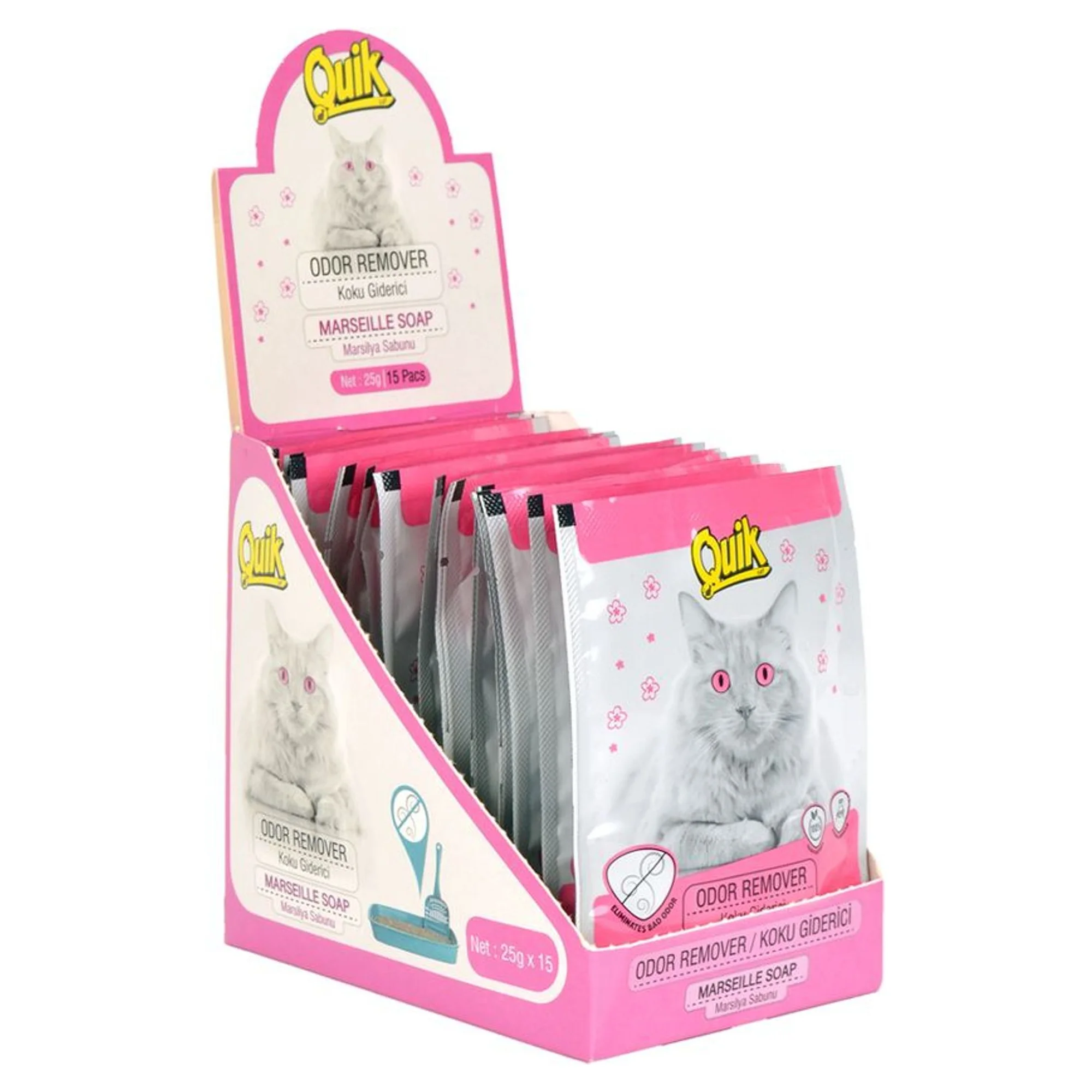 Quik Quik Sabunlu Koku Giderici 15x25 G — Leke ve Koku Gidericiler — Görsel 2