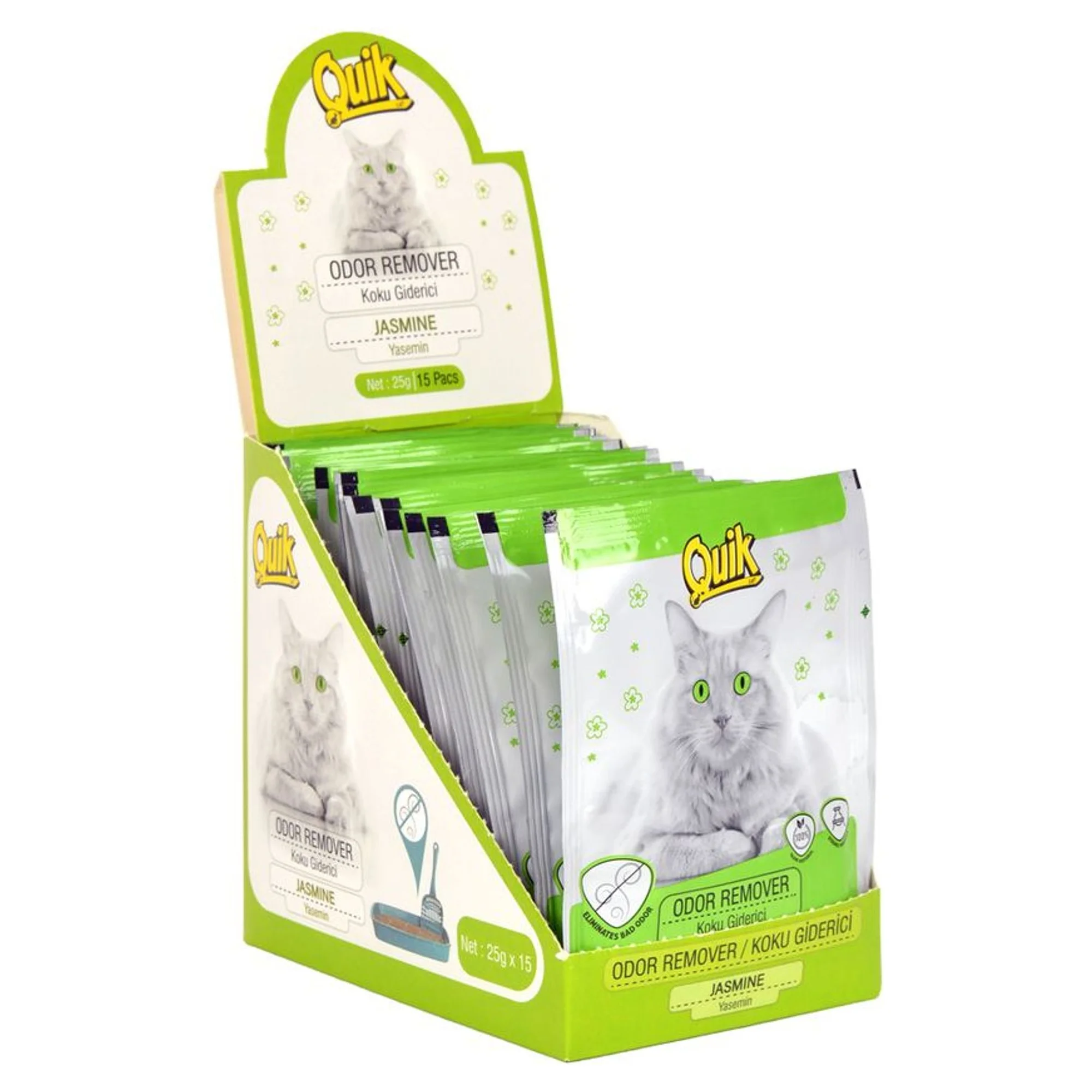 Quik Quik Yaseminli Koku Giderici 15x25 G — Leke ve Koku Gidericiler — Görsel 2