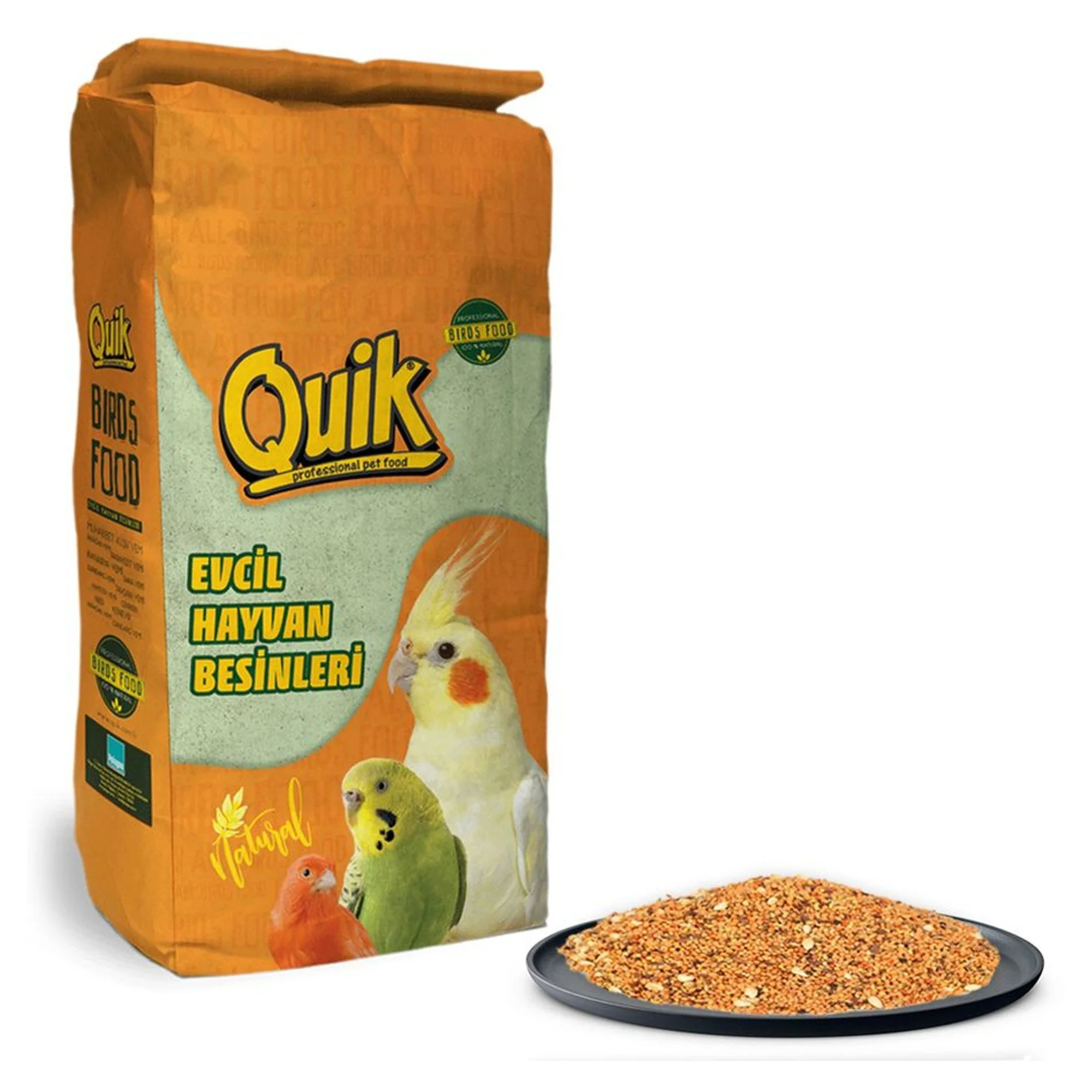 Quik Quik Meyvesiz Muhabbet Yemi 20 KG