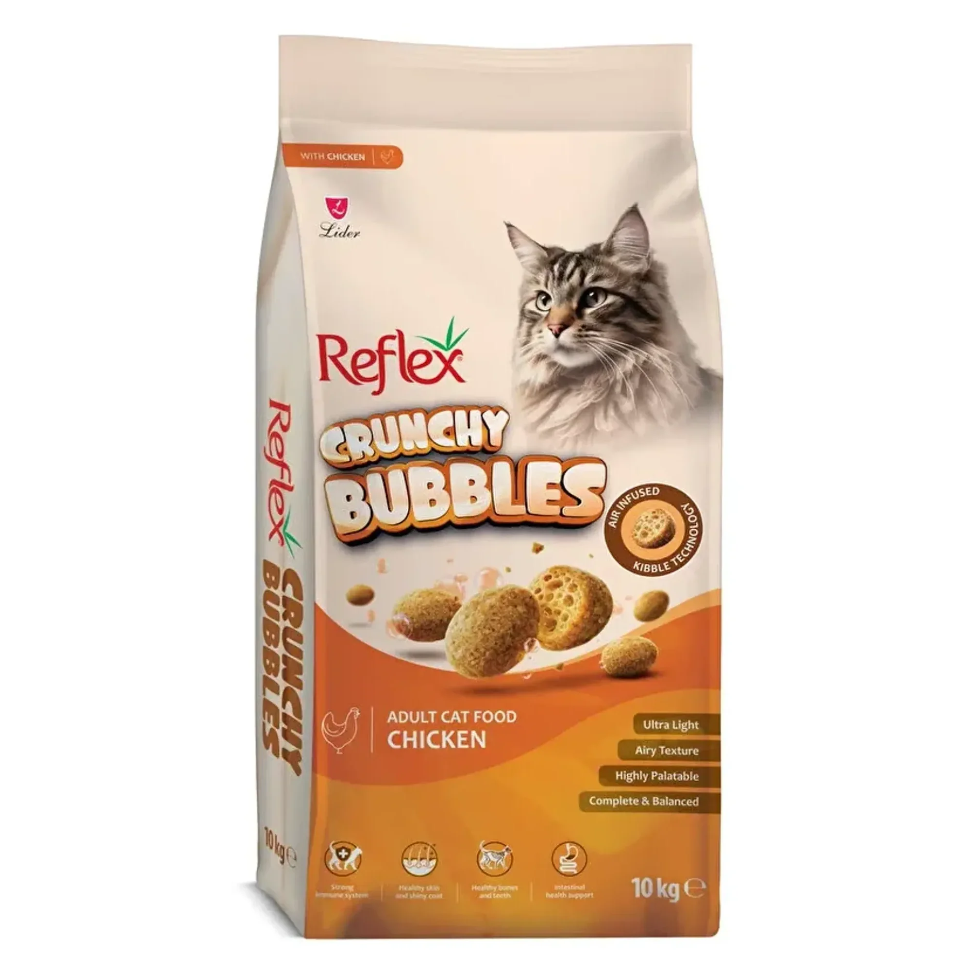 Reflex Crunchy Bubbles Tavuk Yetişkin Kedi Maması 10 KG — Normal, 10.1 kg — Görsel 4