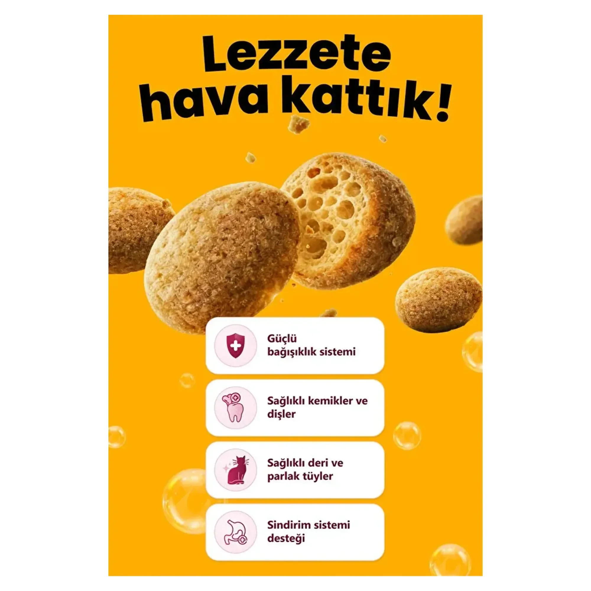 Reflex Crunchy Bubbles Urinary Tavuklu Yetişkin Kedi Maması 10 KG — 10.1 kg — Görsel 2