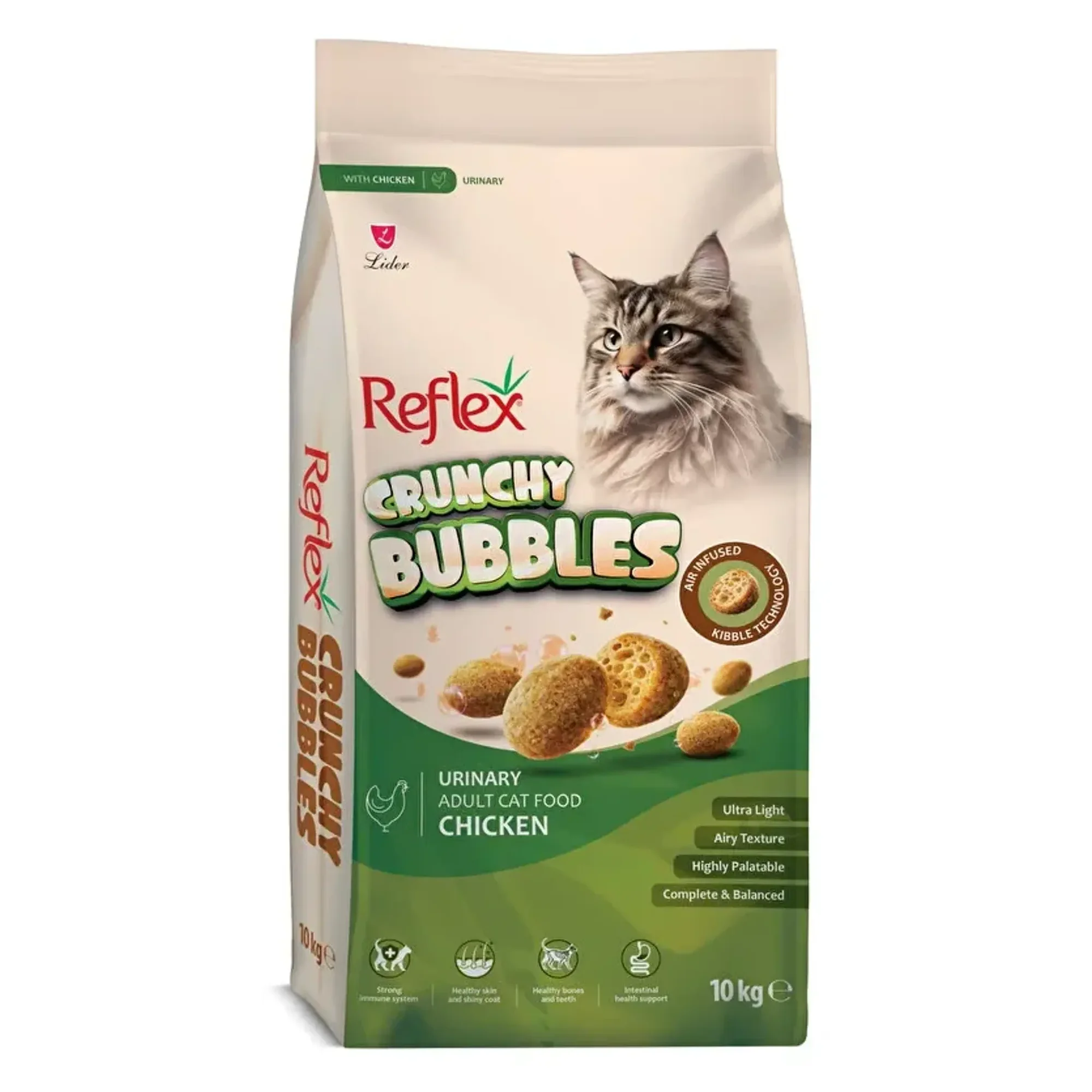 Reflex Crunchy Bubbles Urinary Tavuklu Yetişkin Kedi Maması 10 KG — 10.1 kg — Görsel 4