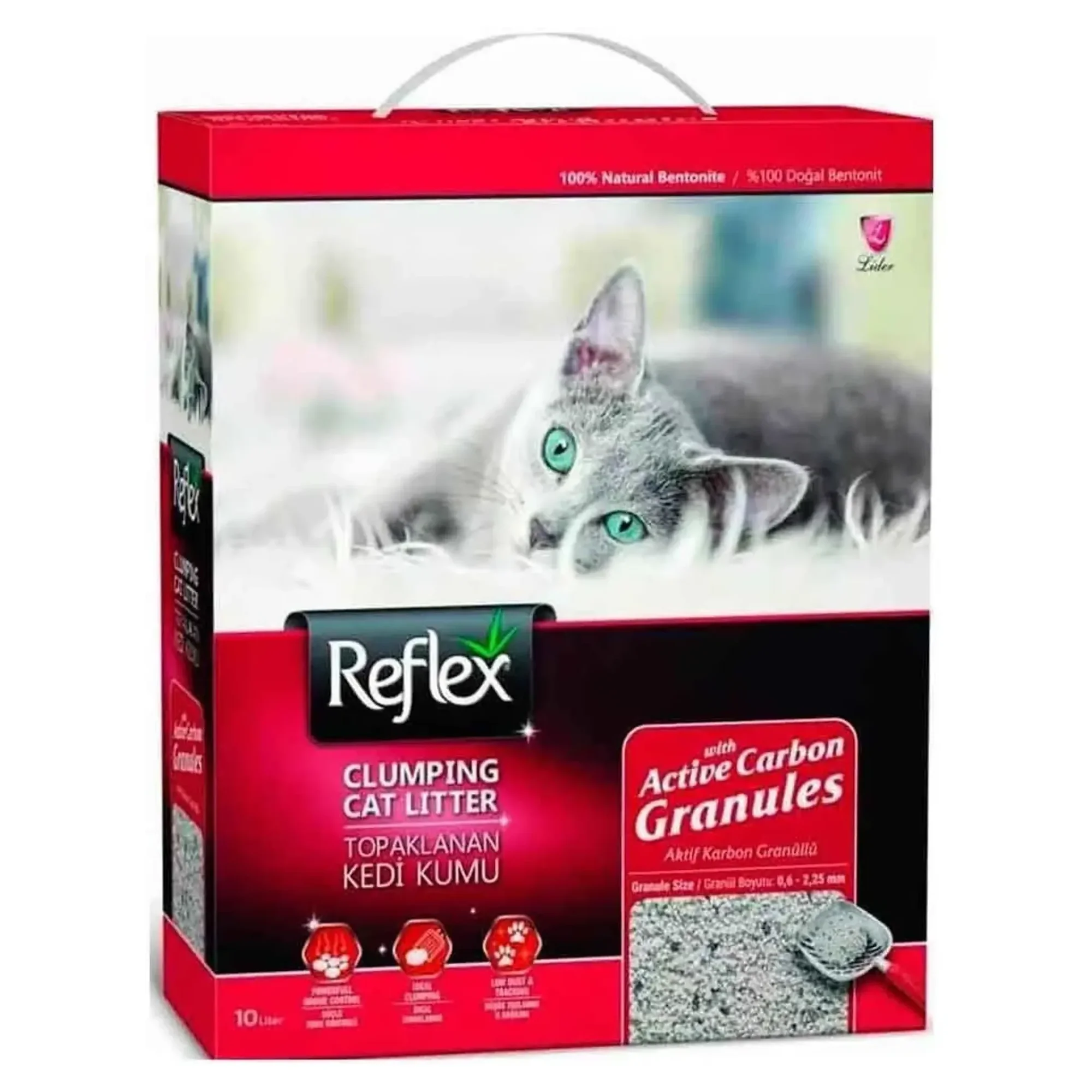 Reflex Reflex Box Granul Active Carbon Kedi Kumu 6 L