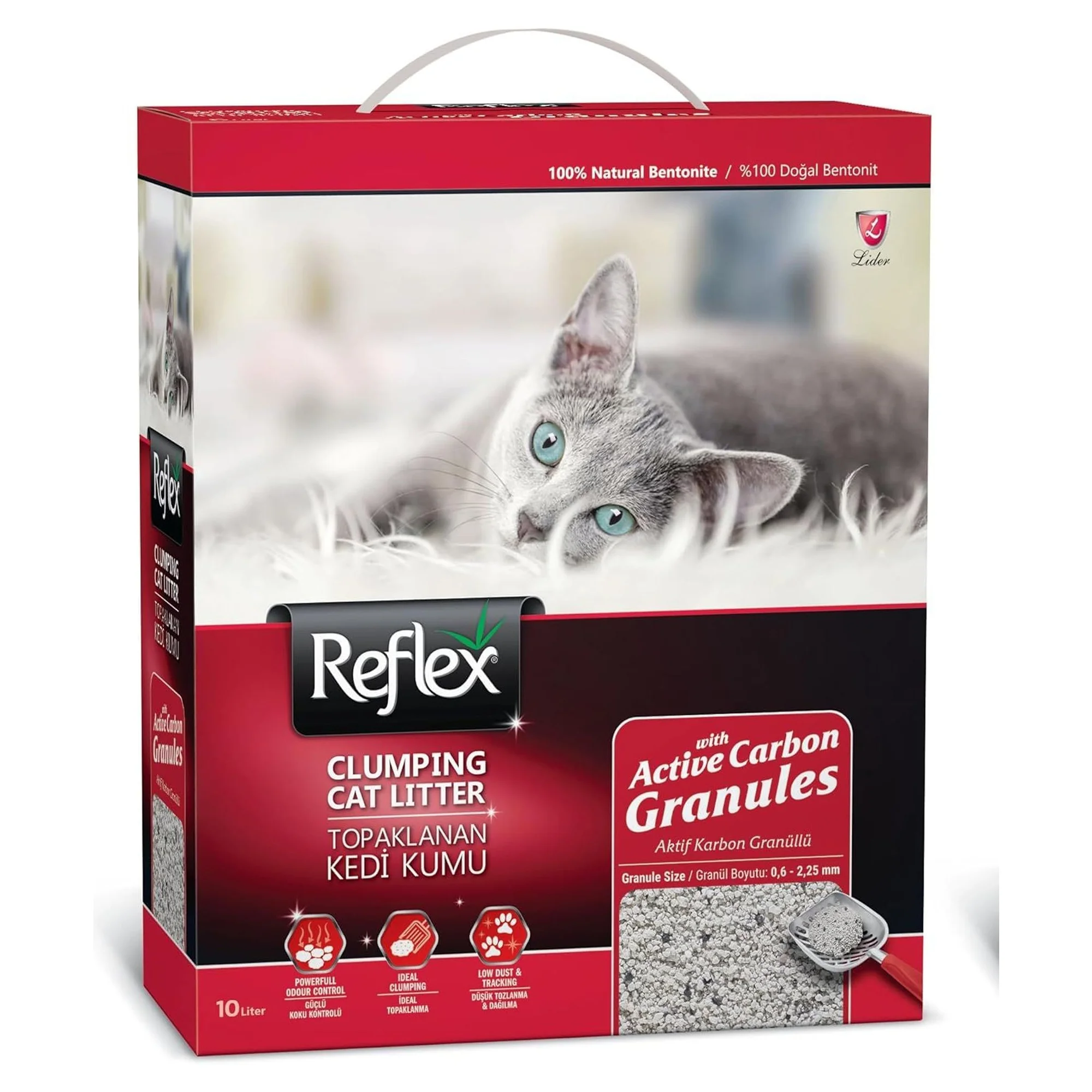 Reflex Reflex Box Active Carbon Granules Kedi Kumu 10 L